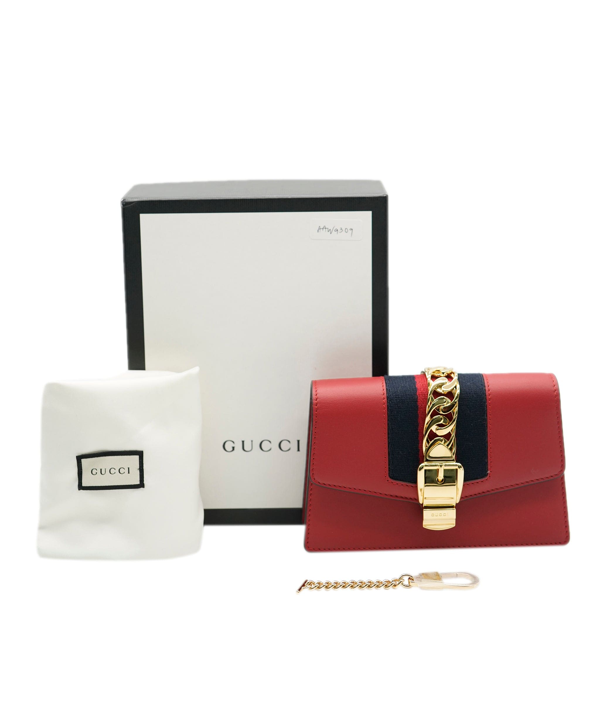 Gucci Gucci Super Mini Web Sylvie Chain Crossbody - AJC0241