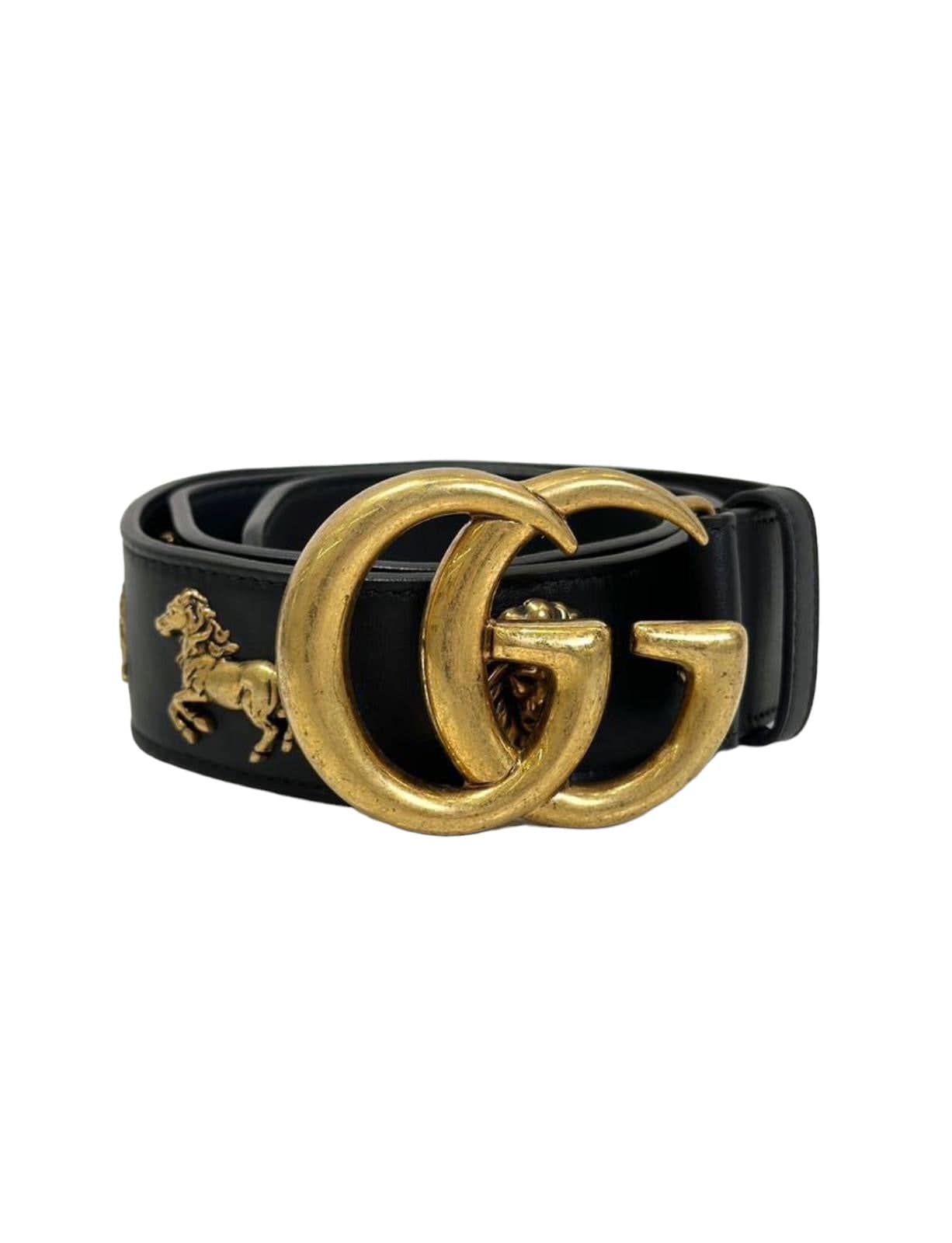 Gucci Gucci GG Black Charm Belt 80cm