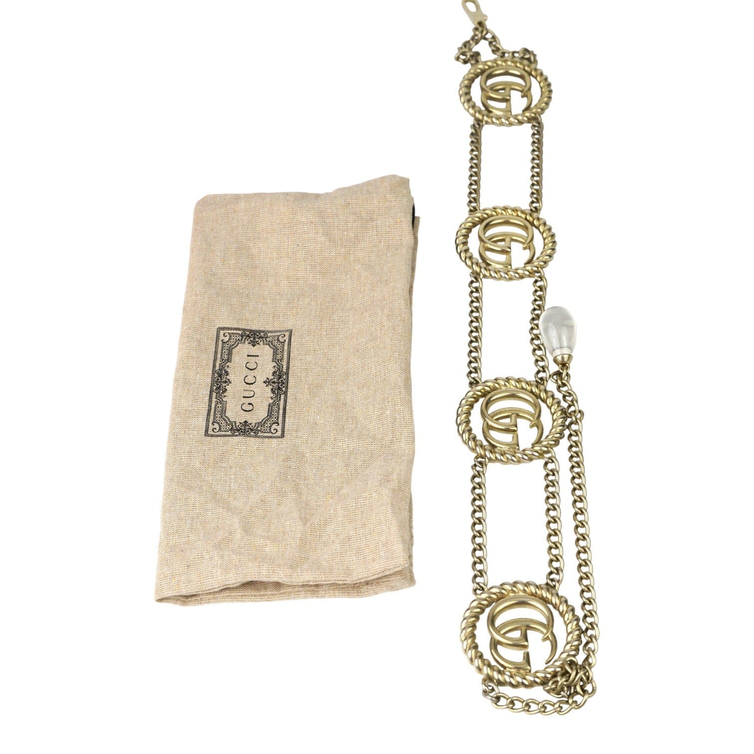 Gucci Gucci Torchon Double G Waist Chain Belt