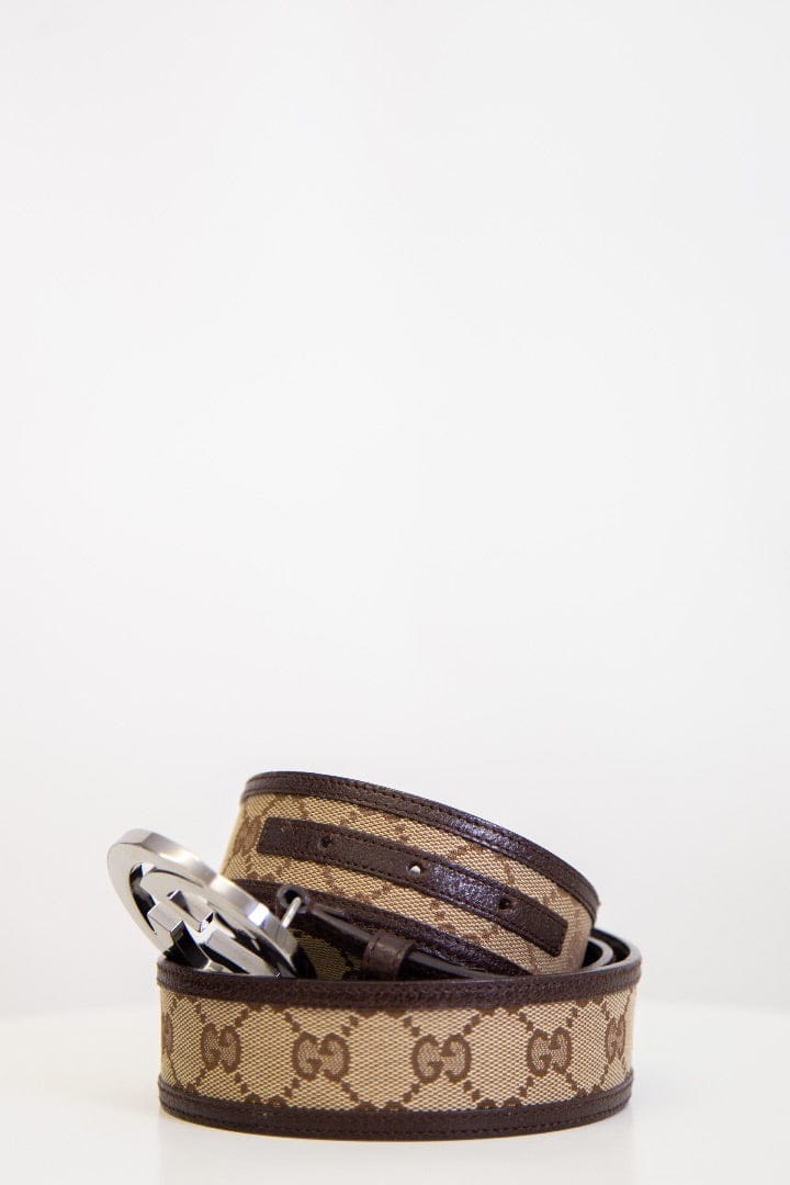 Gucci Gucci GG Canvas Belts Beige 85.34