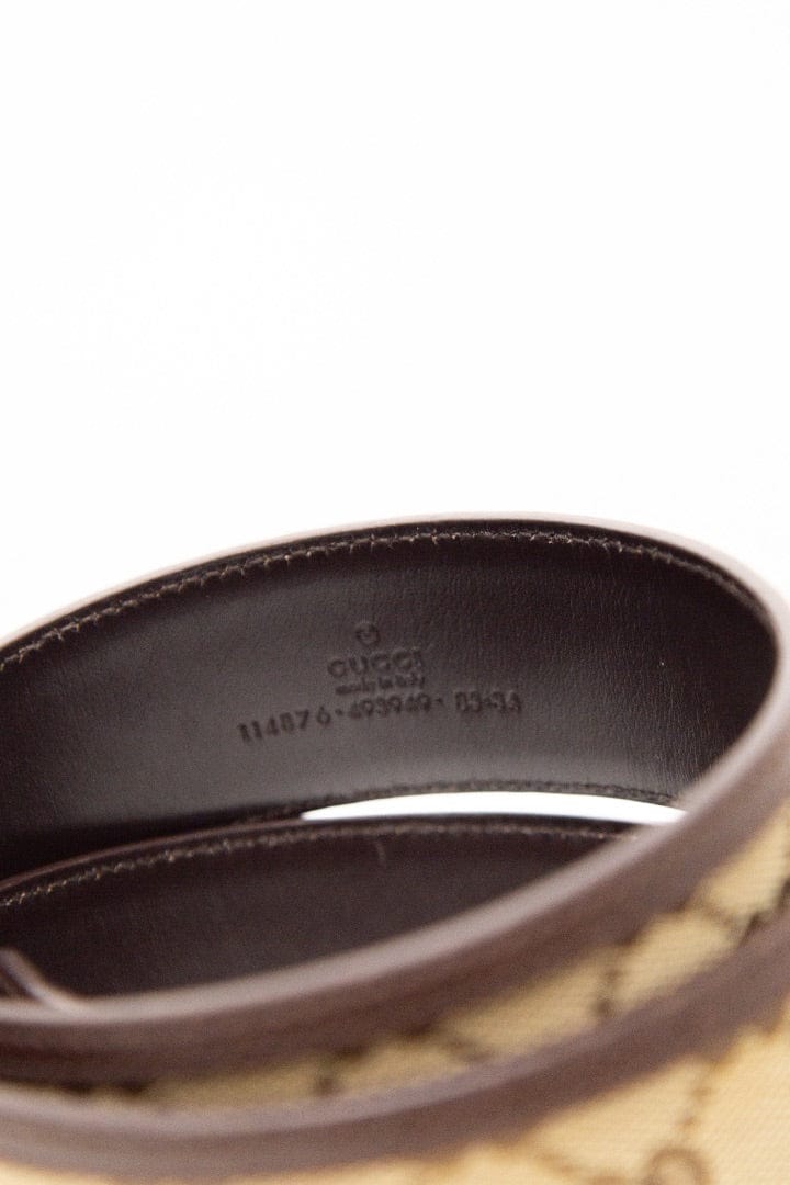 Gucci Gucci GG Canvas Belts Beige 85.34
