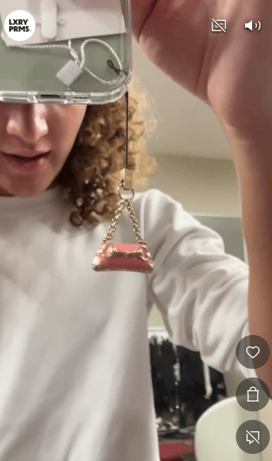 Gucci Gucci Pink Bag Phone Charm Pink