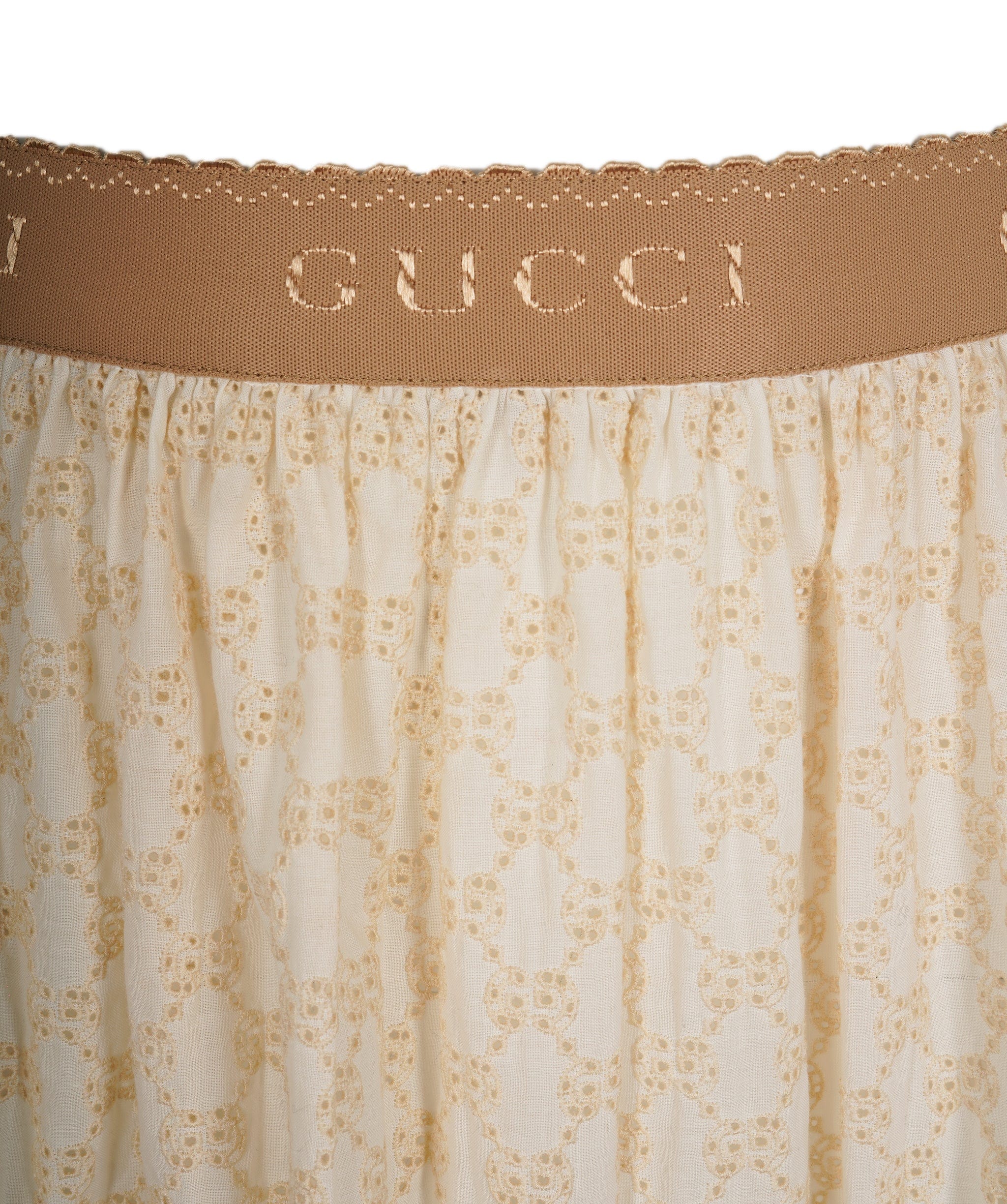 Gucci Gucci cream lace gg maxi skirt size 38 AGL2436