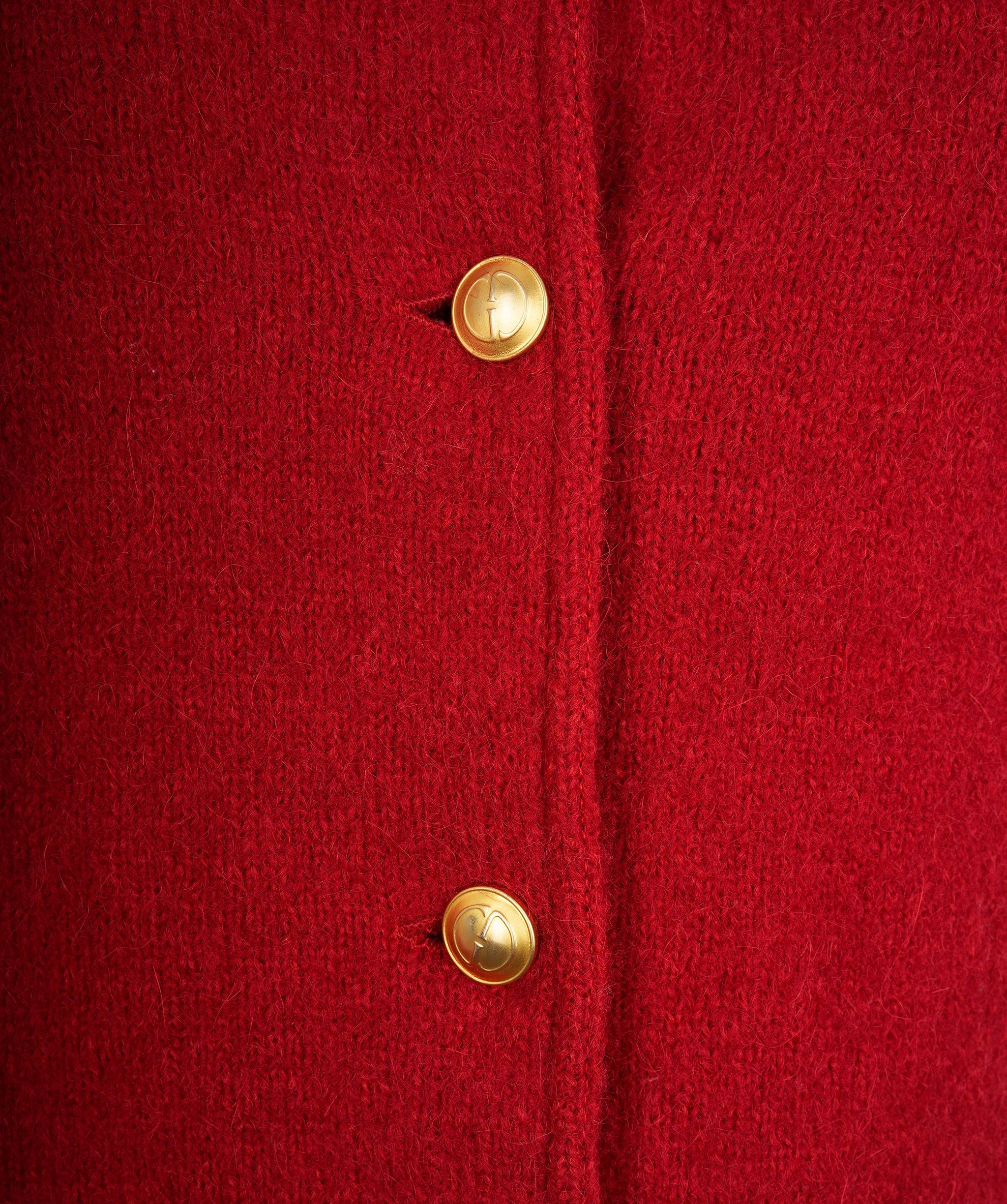 Gucci Gucci red wool coat with gold buttons - AJC0470