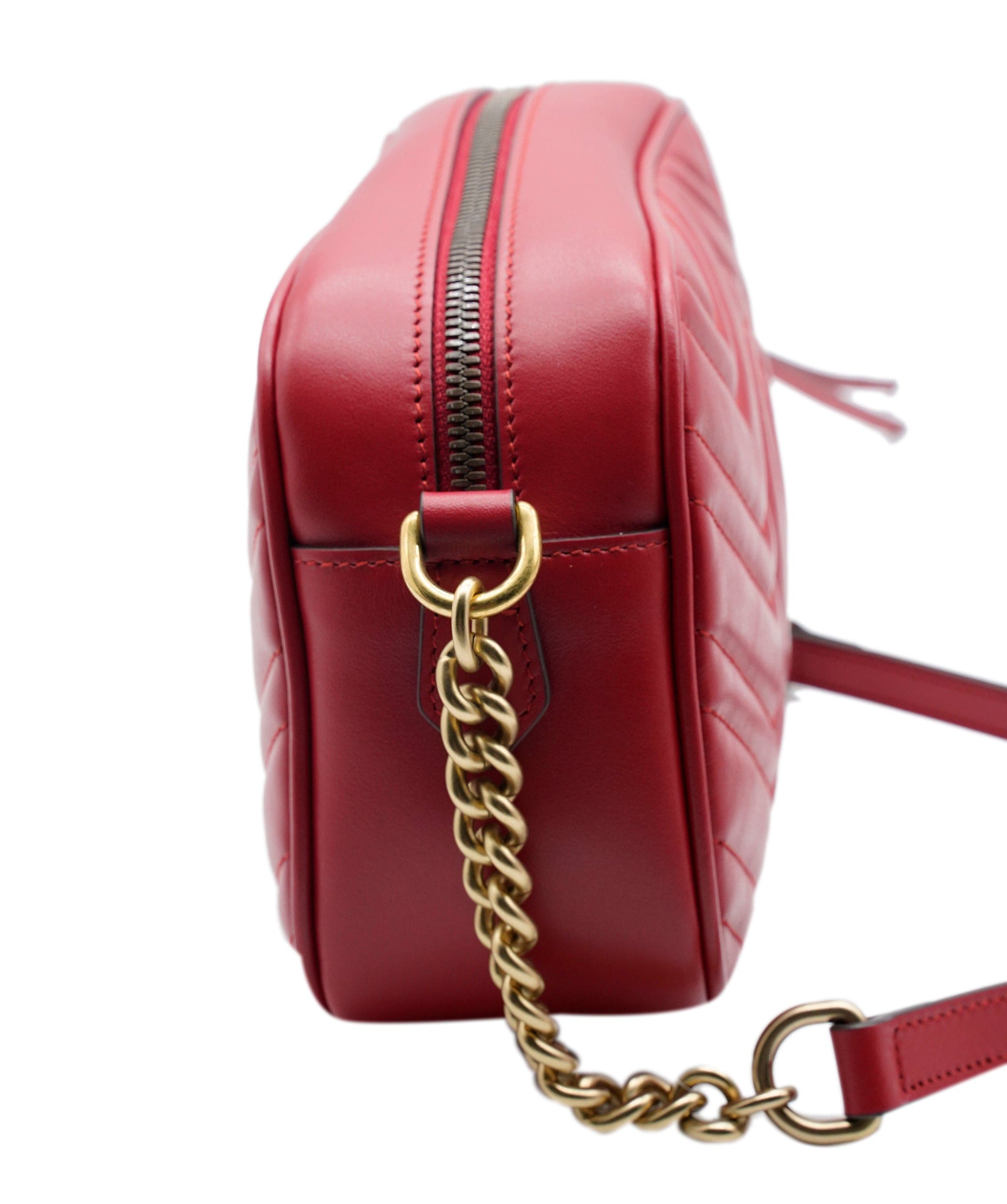 Gucci Gucci Red Marmont Crossbody KRC18637-FD