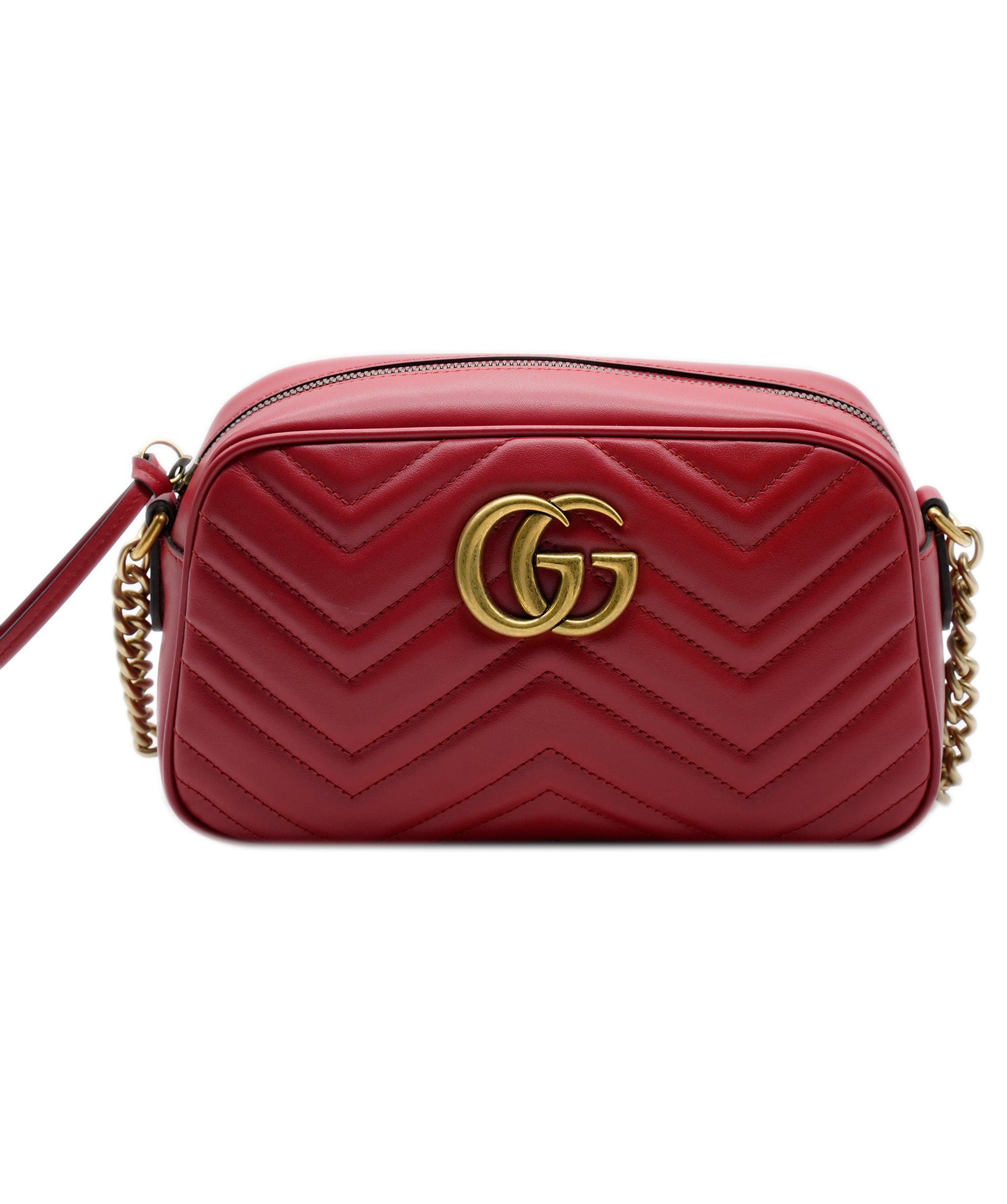 Gucci Gucci Red Marmont Crossbody KRC18637-FD