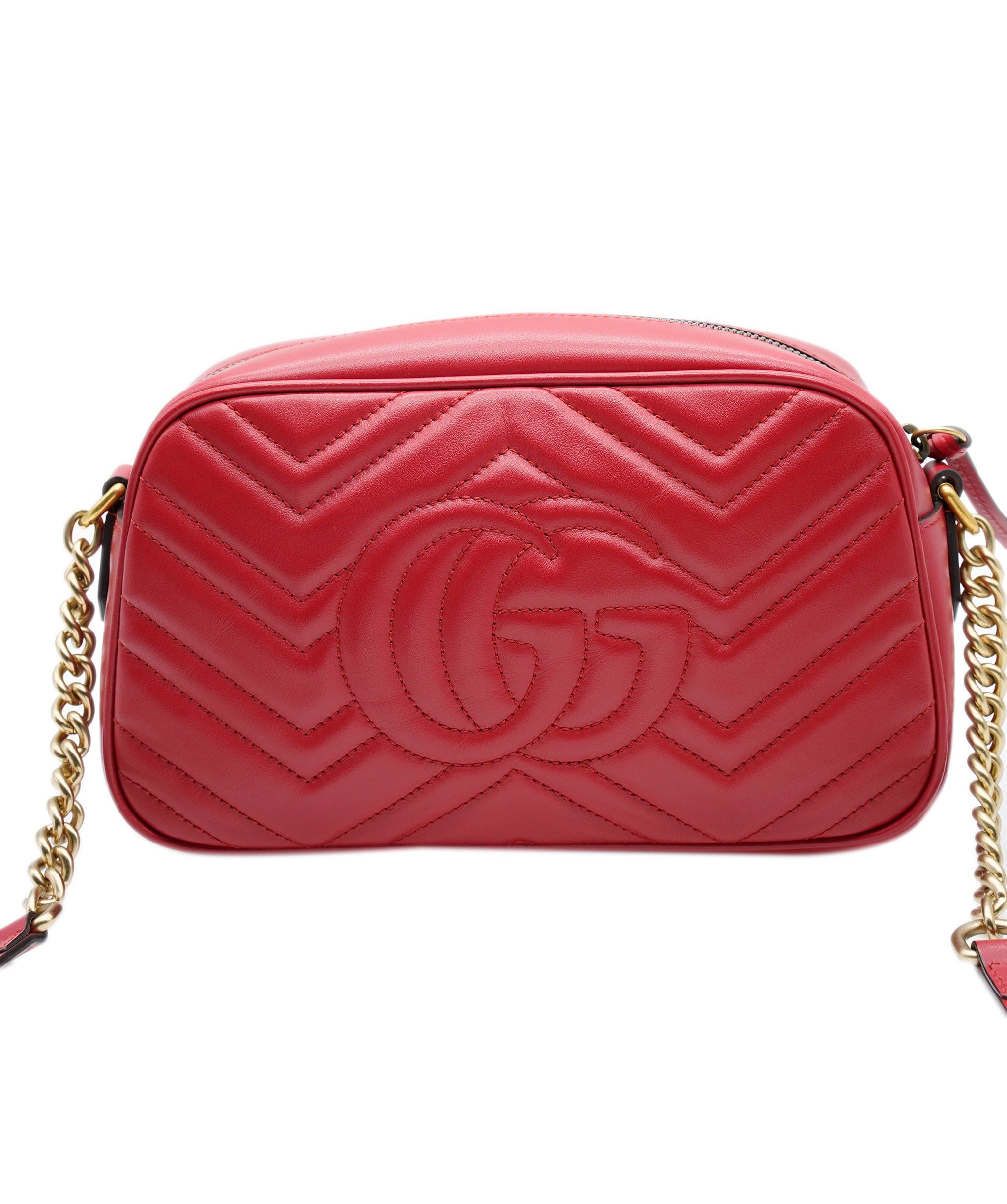 Gucci Gucci Red Marmont Crossbody KRC18637-FD