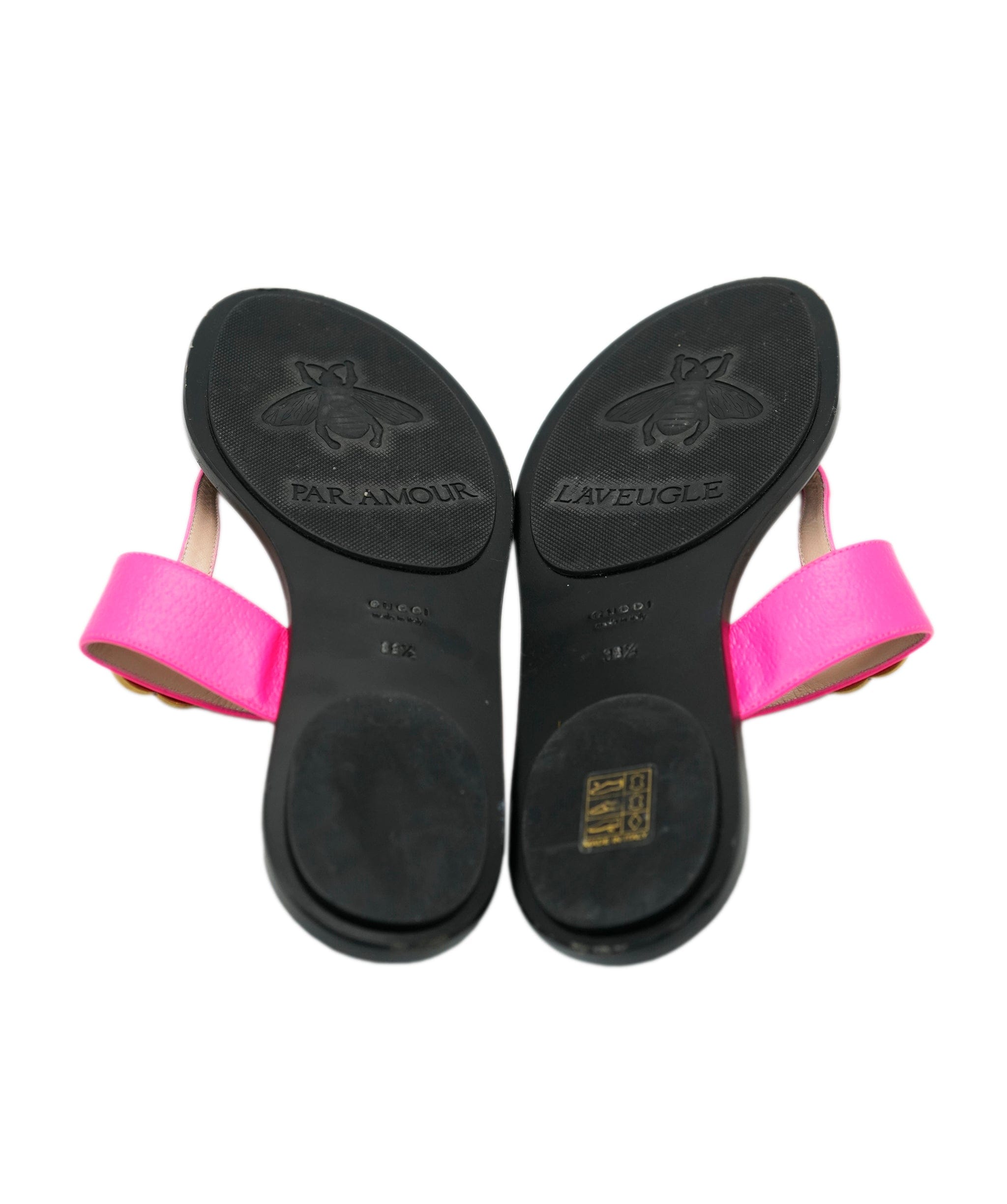 Gucci Gucci neon pink thong sandals size 38.5  - AJC0702