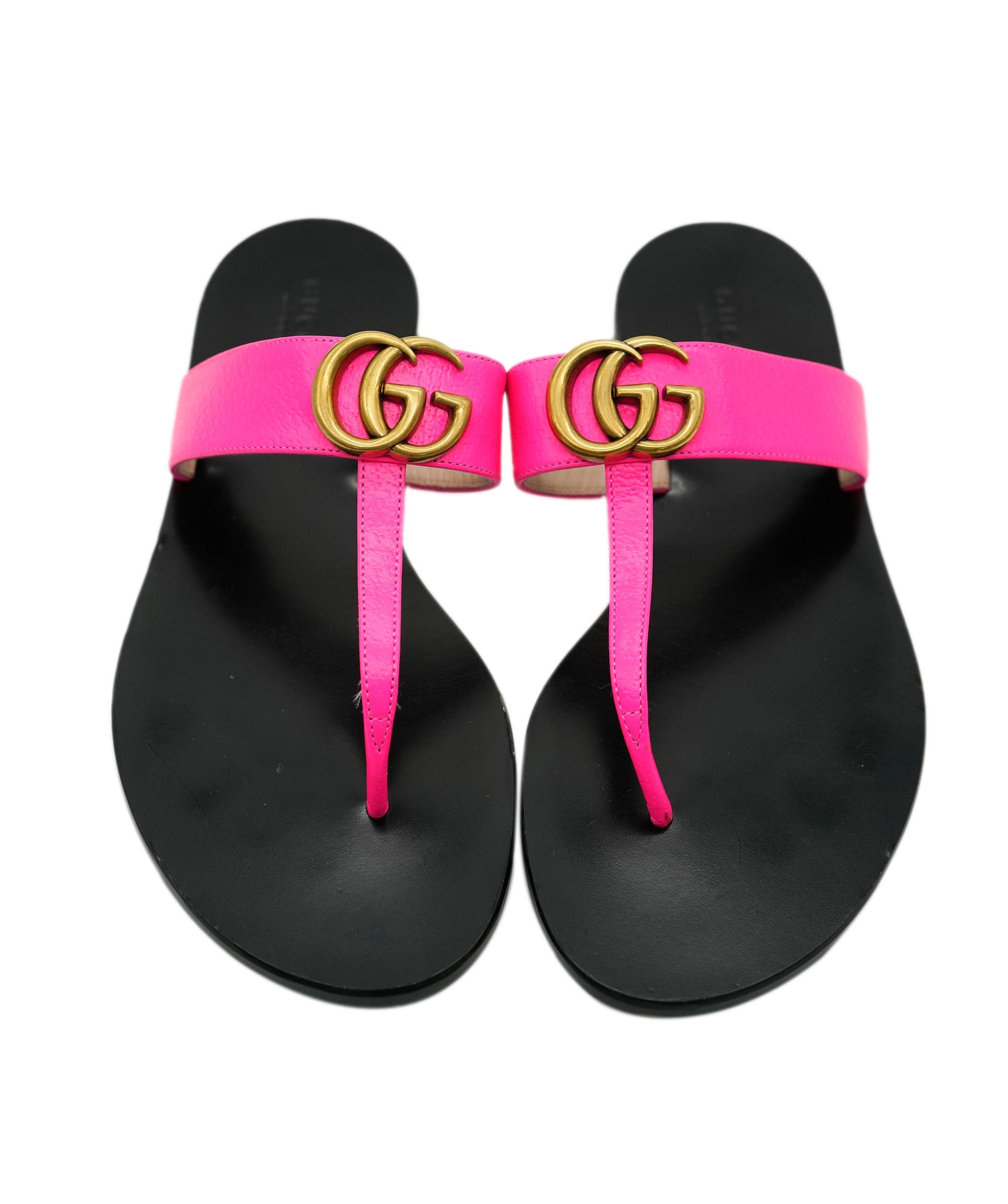 Gucci Gucci neon pink thong sandals size 38.5  - AJC0702