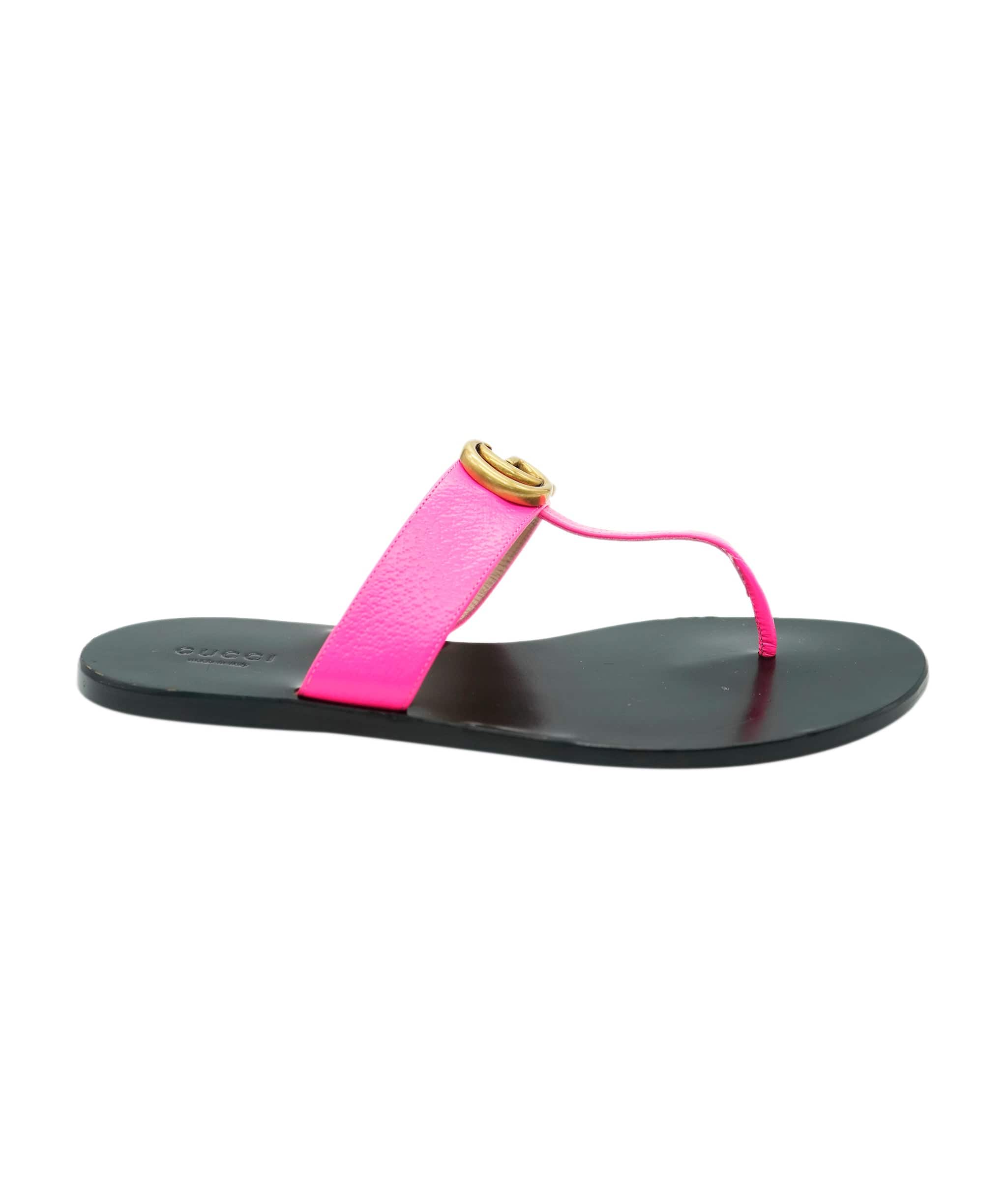 Gucci Gucci neon pink thong sandals size 38.5  - AJC0702