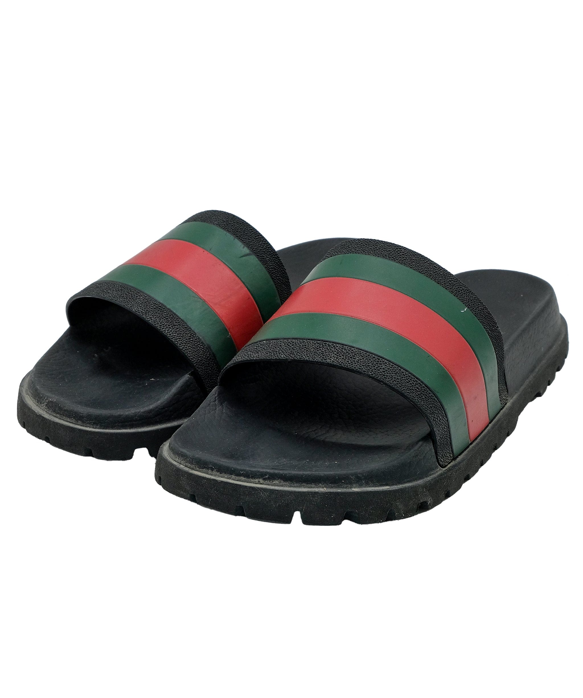 Gucci Gucci slides black green red RJC3192