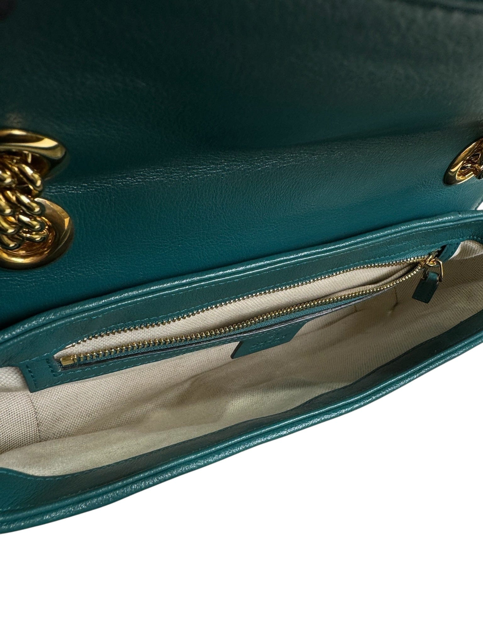 Gucci Gucci Blue Marmot with Green Trim Bag