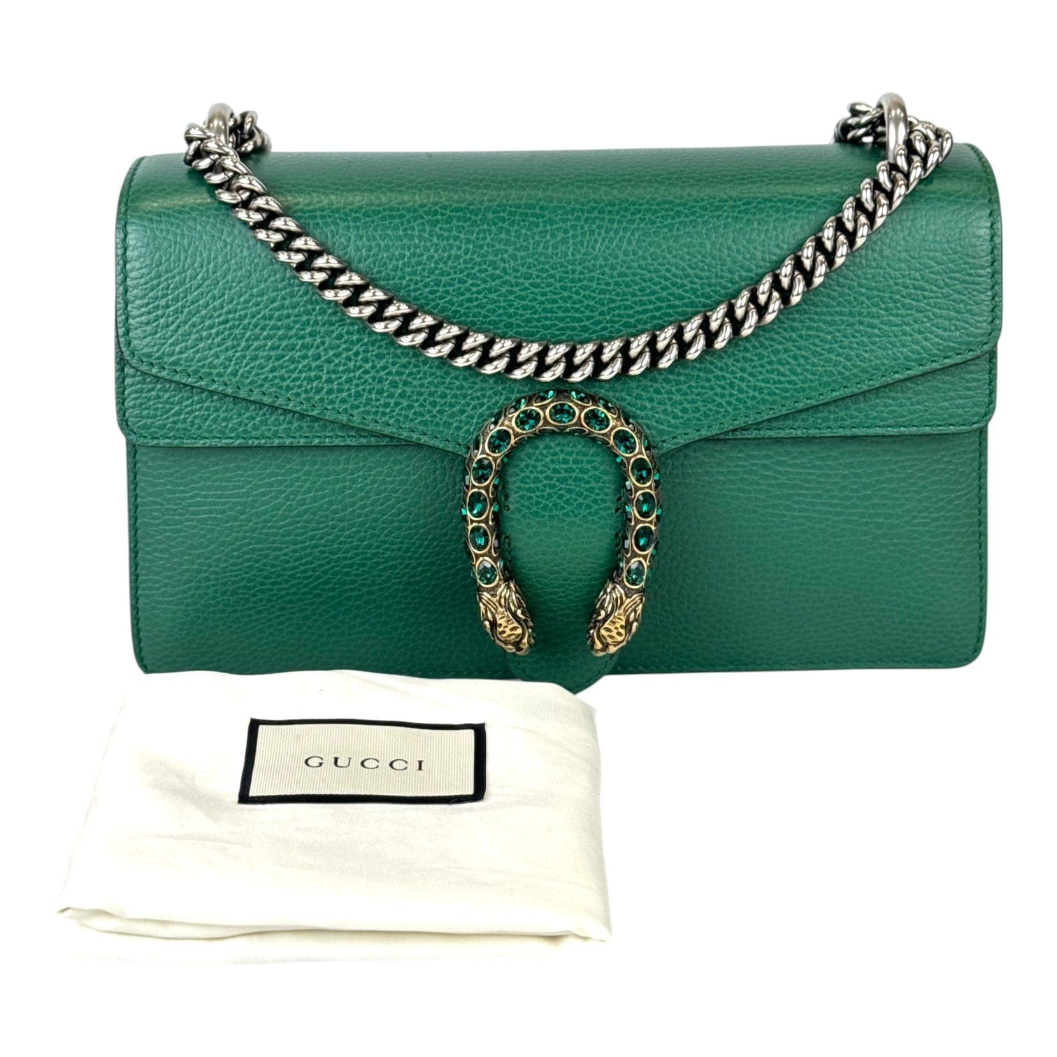 Gucci Gucci Dionysus Medium Green Leather Bag