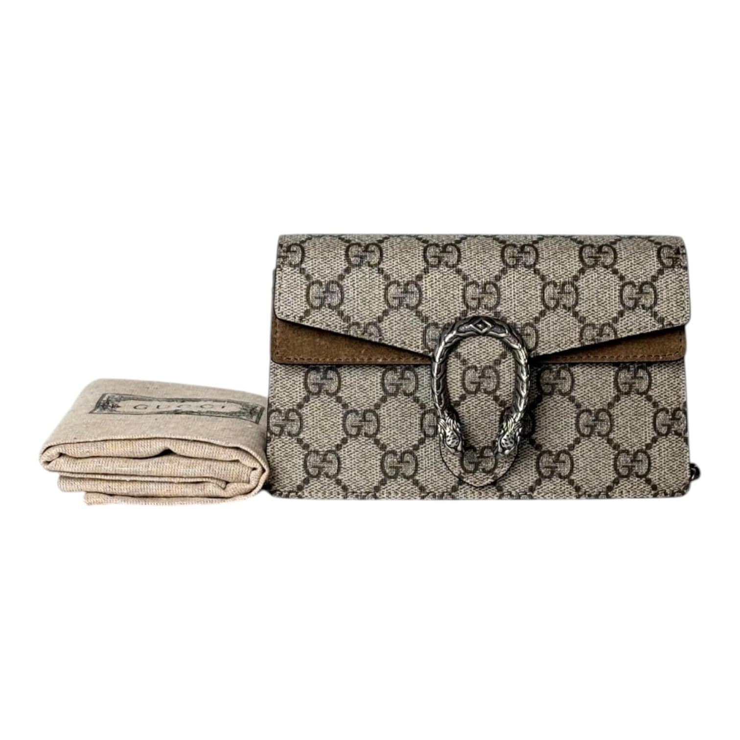 Gucci Gucci Dionysus Super Mini GG in Canvas & Suede