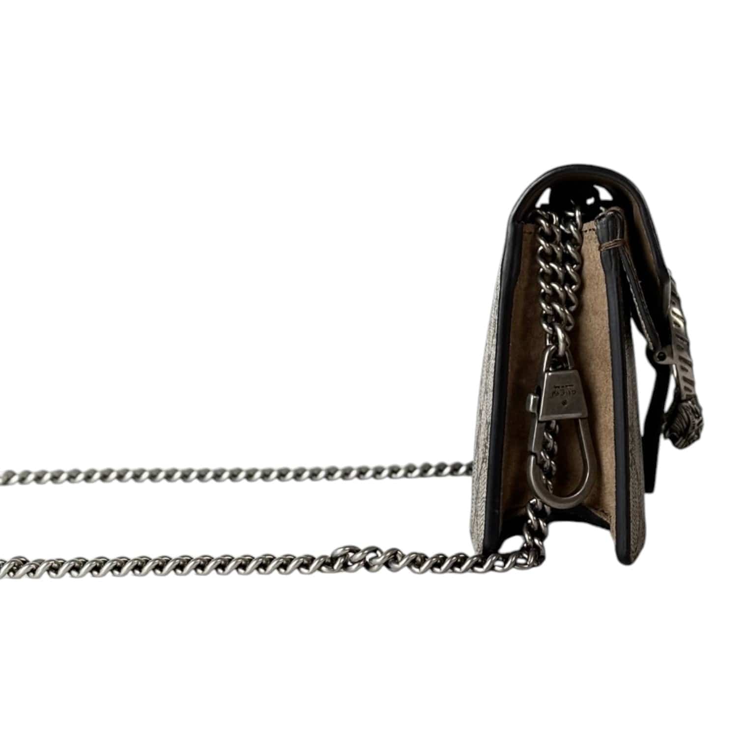 Gucci Gucci Dionysus Super Mini GG in Canvas & Suede