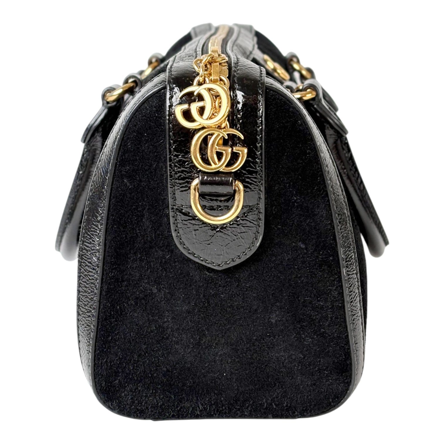 Gucci Gucci GG Medium Ophidia Suede Shoulder Bag