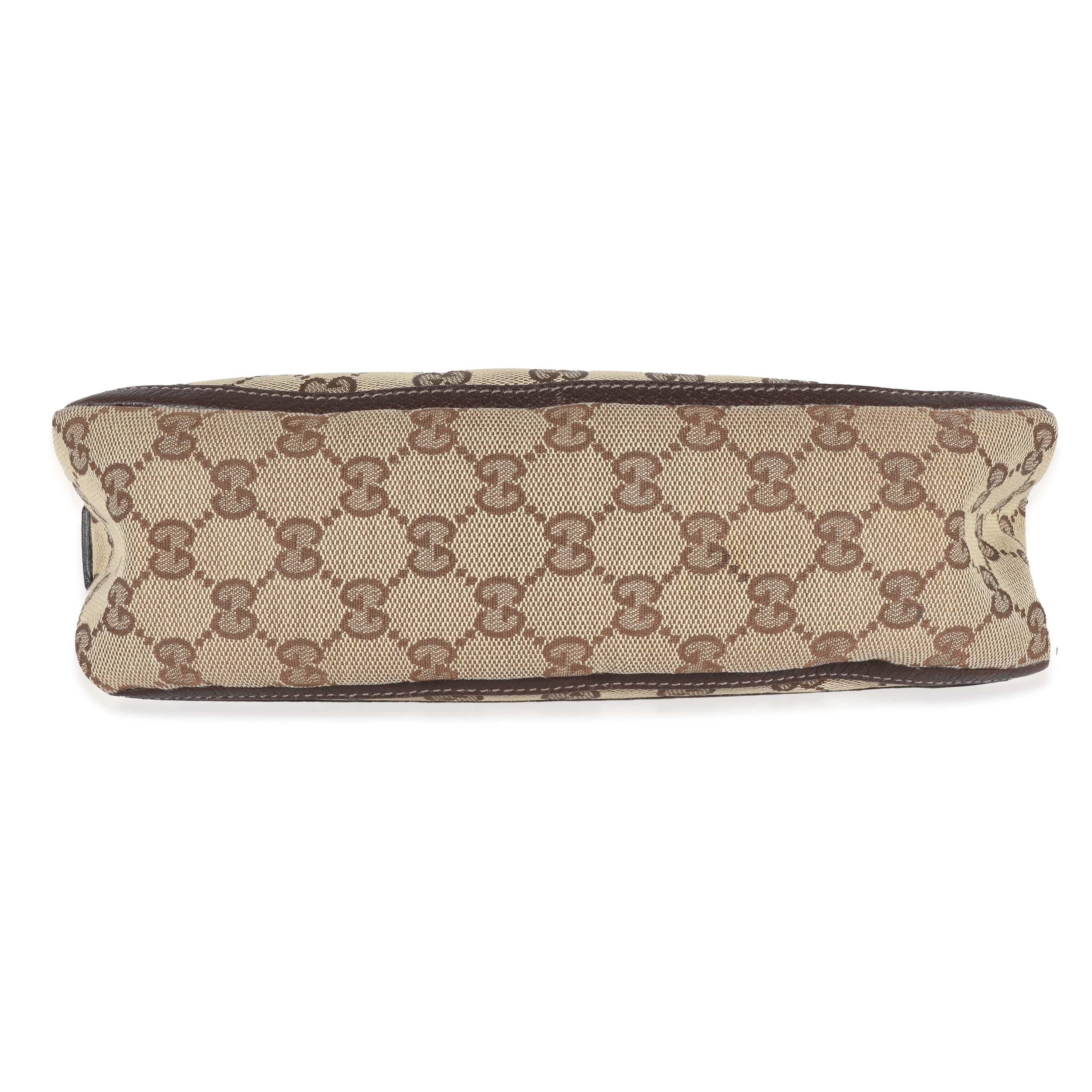 Gucci Gucci Beige GG Canvas Abbey D-Ring Pochette