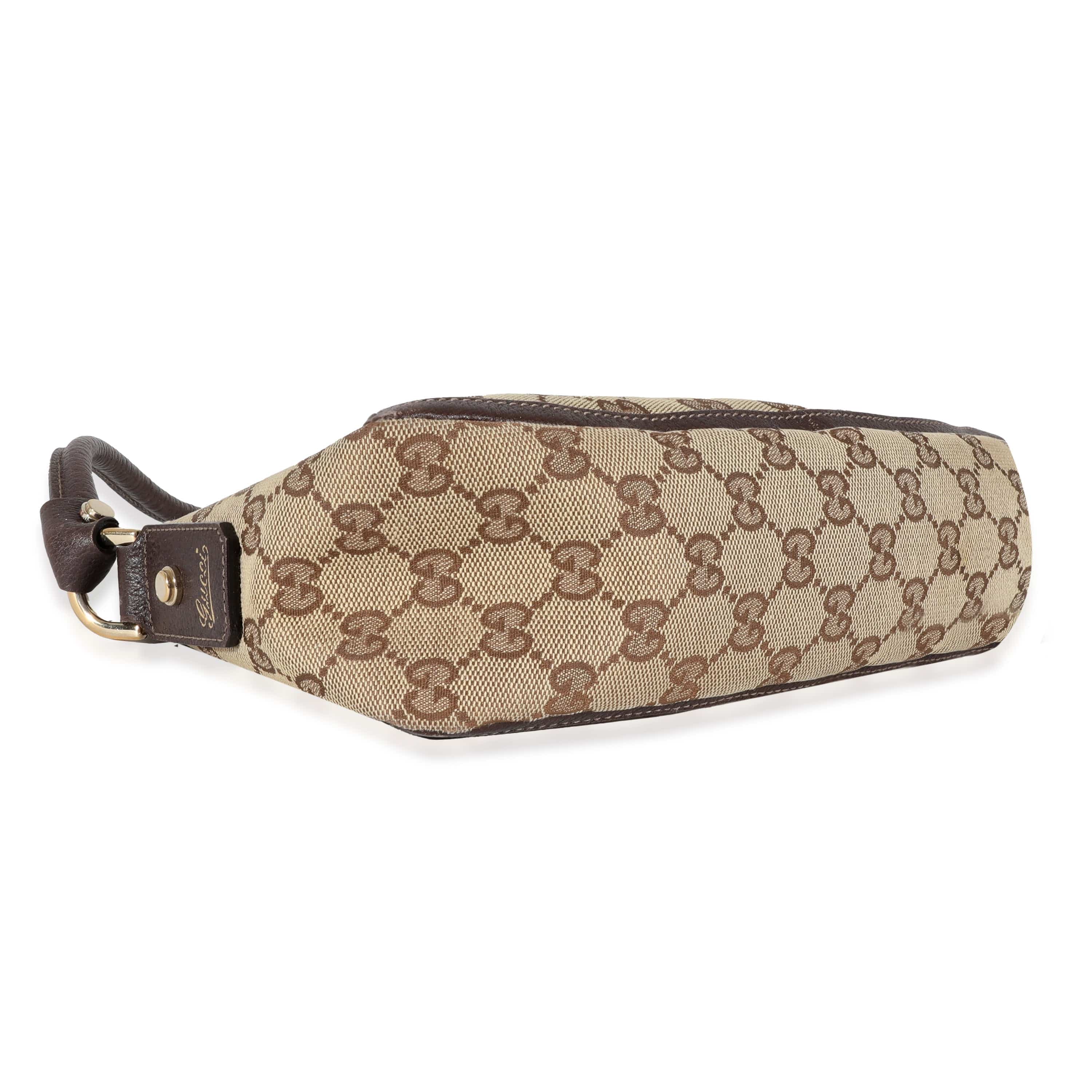 Gucci Gucci Beige GG Canvas Abbey D-Ring Pochette