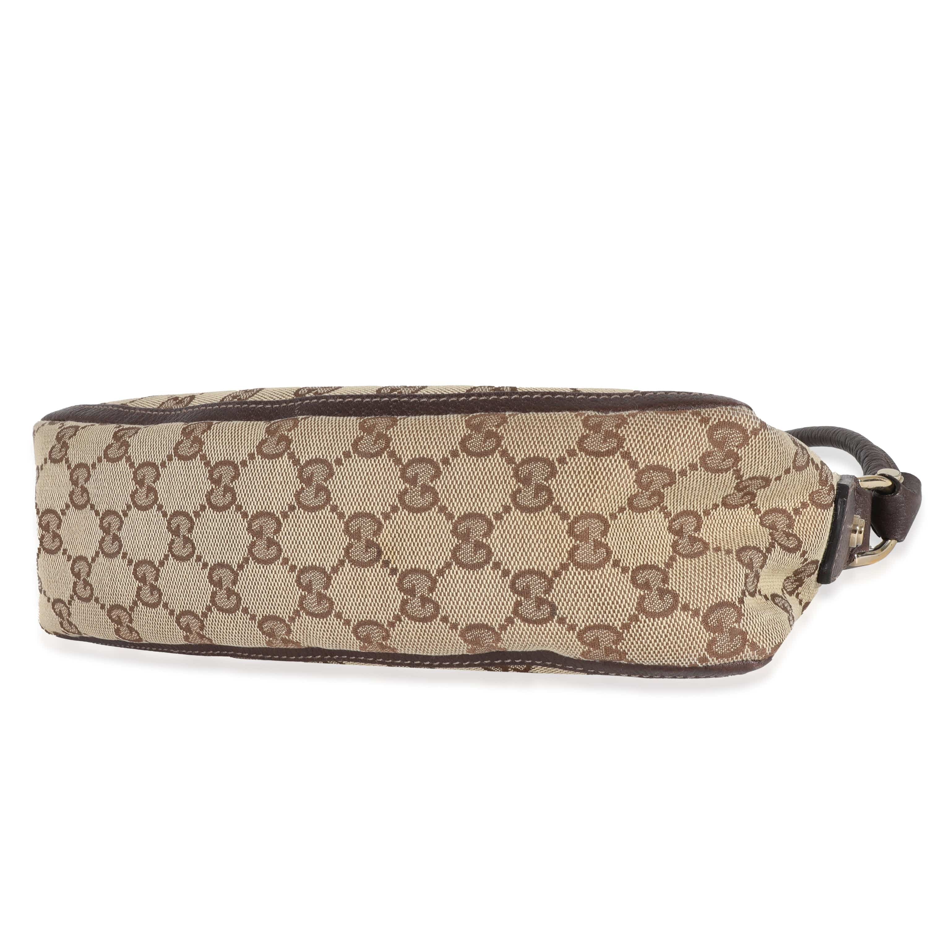 Gucci Gucci Beige GG Canvas Abbey D-Ring Pochette