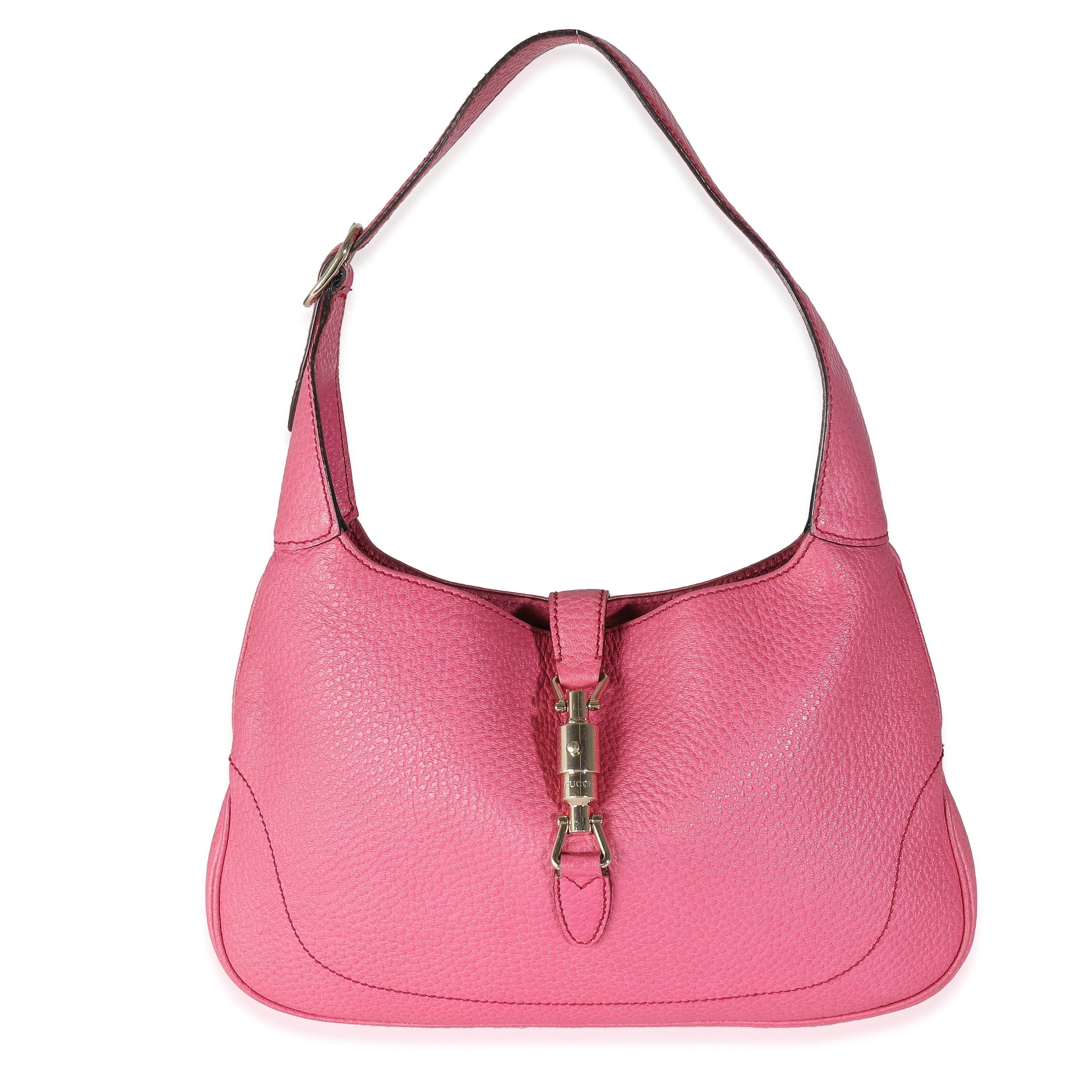 Gucci Gucci Pink Pebbled Leather Medium 1961 Jackie Hobo