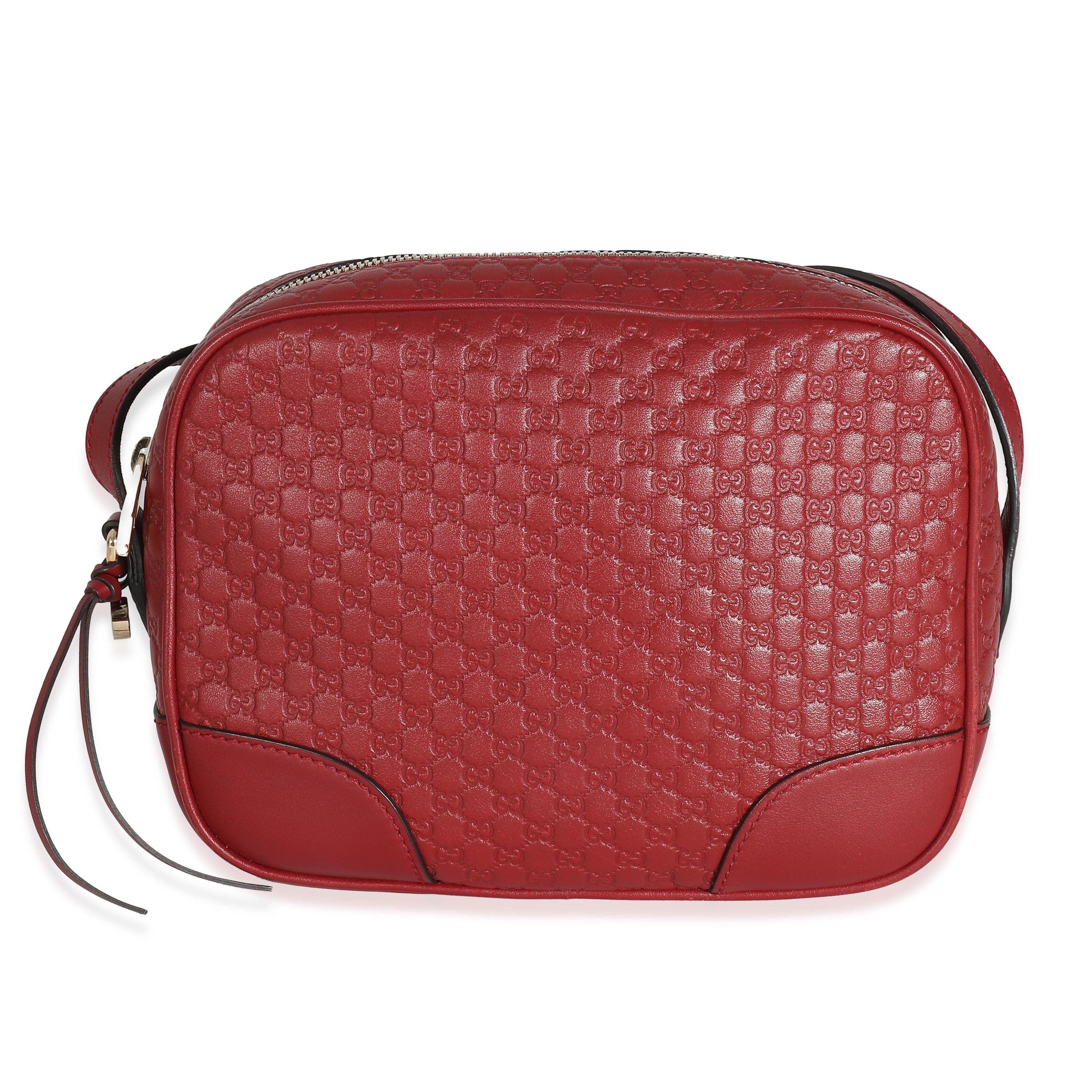 Gucci Gucci Red Microguccissima Leather Mini Bree Messenger