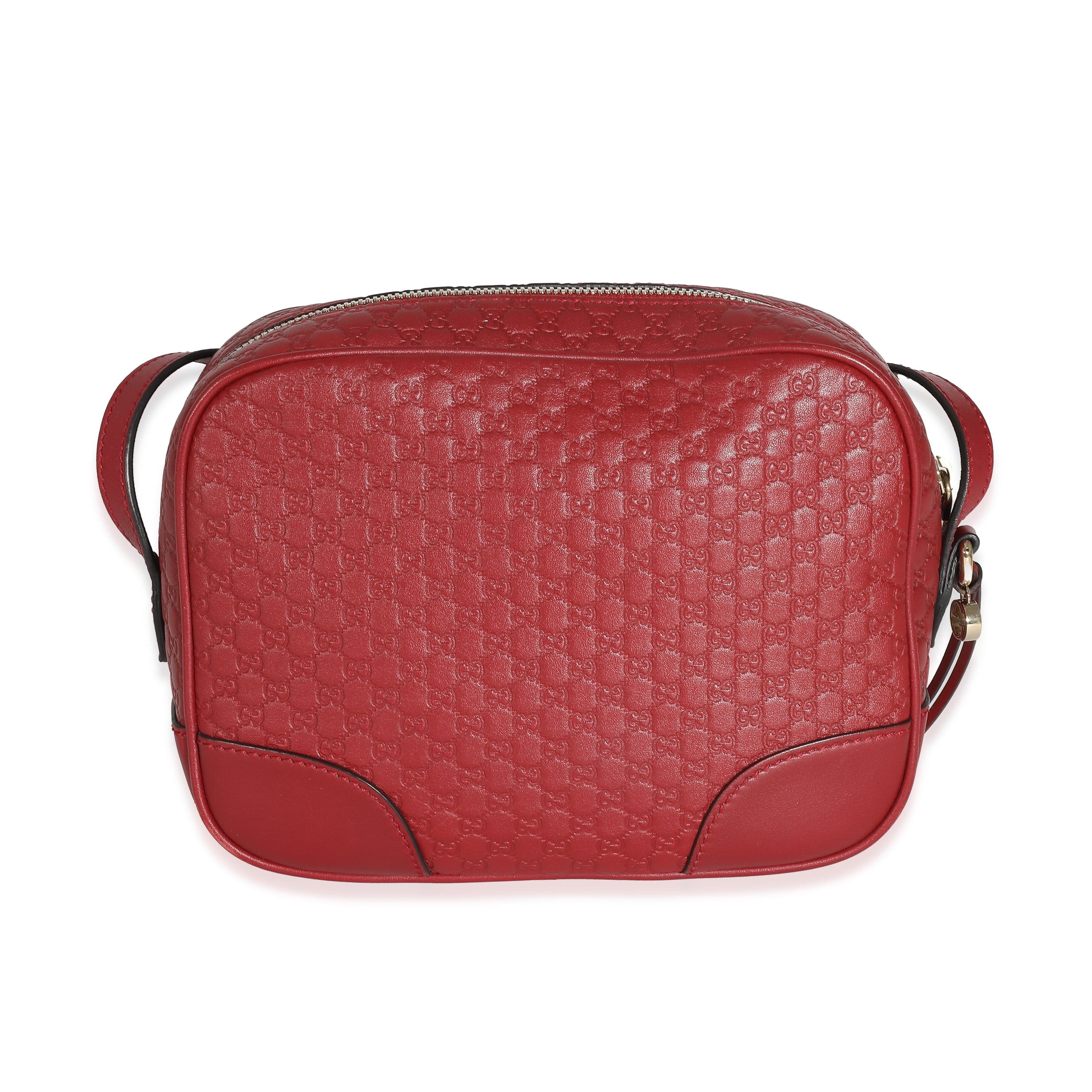 Gucci Gucci Red Microguccissima Leather Mini Bree Messenger