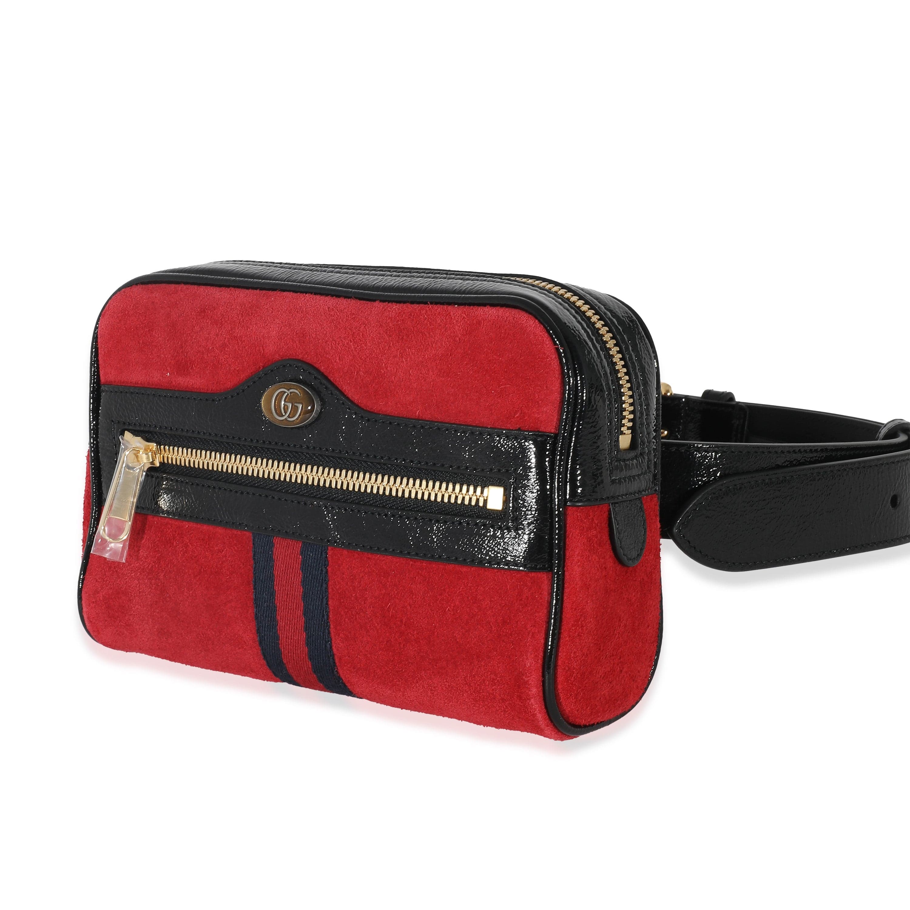 Gucci Gucci Red Suede Small Ophidia Belt Bag 85