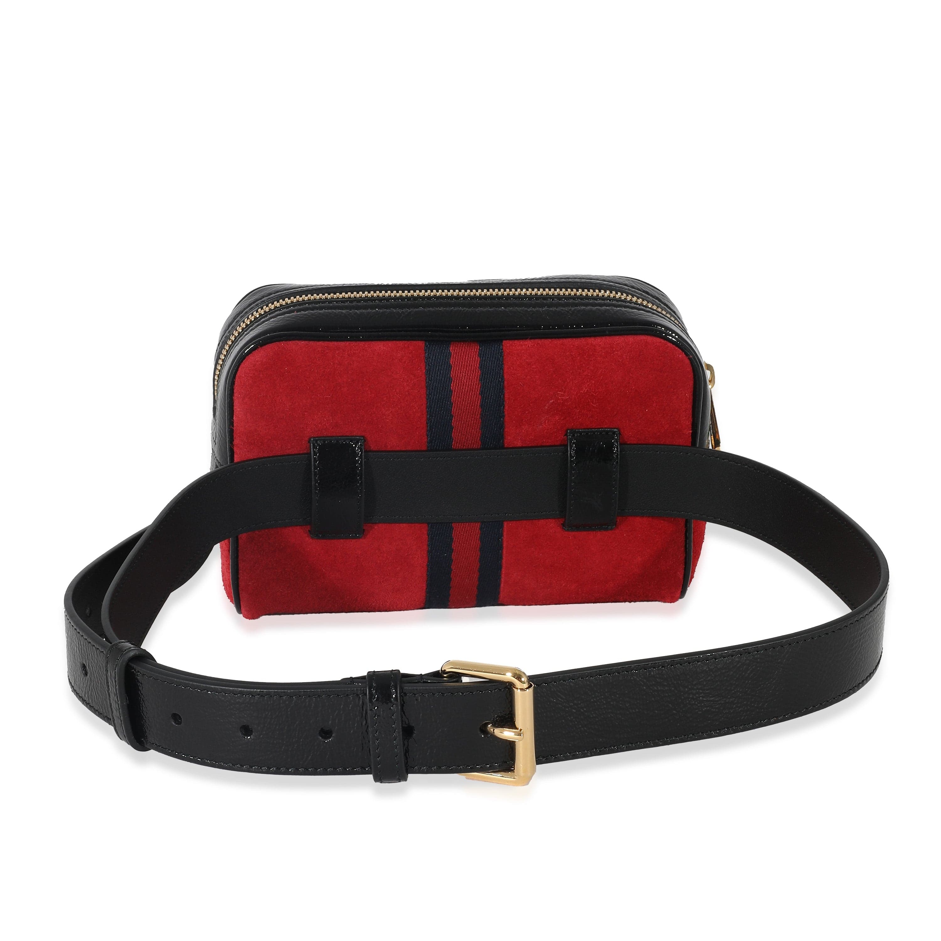 Gucci Gucci Red Suede Small Ophidia Belt Bag 85