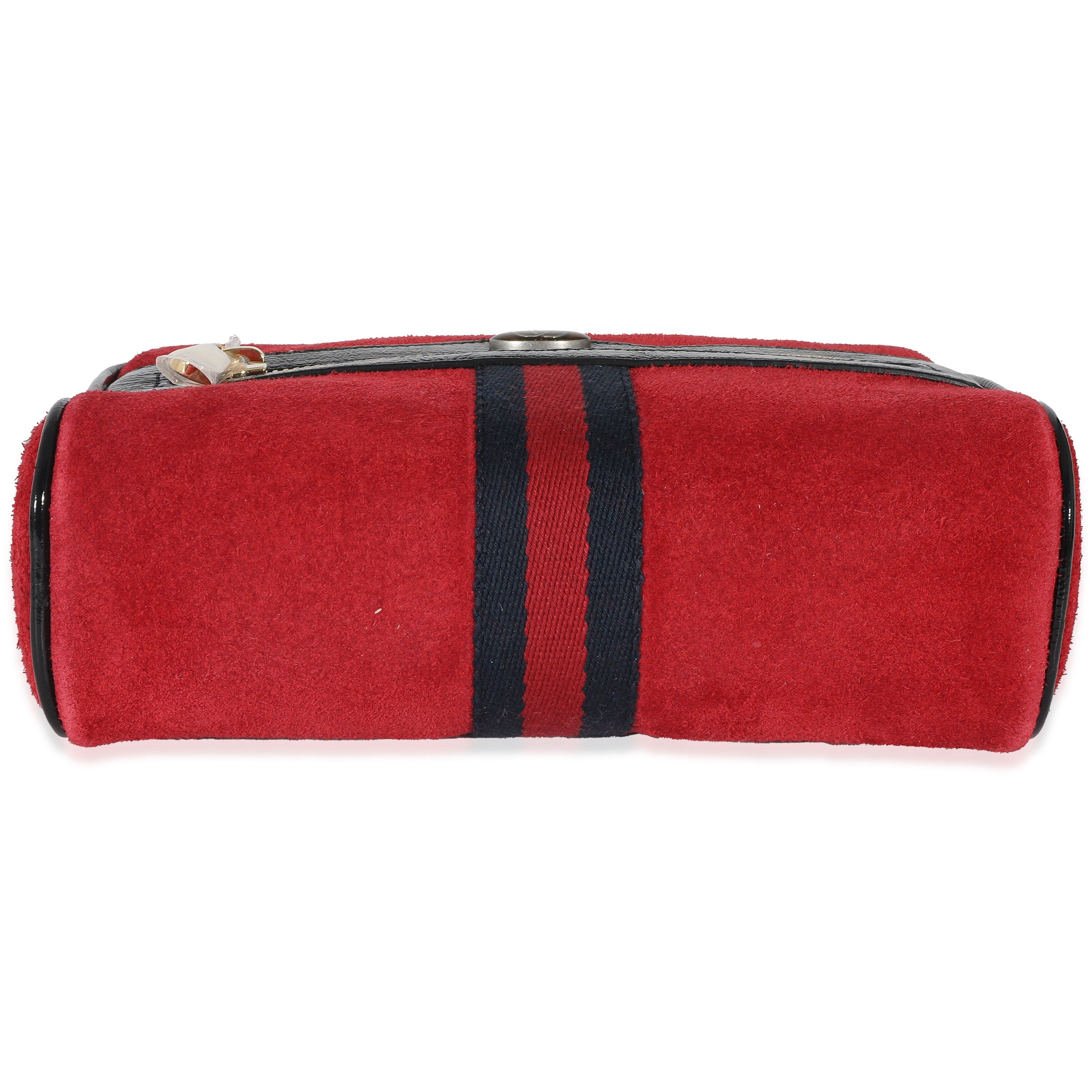 Gucci Gucci Red Suede Small Ophidia Belt Bag 85