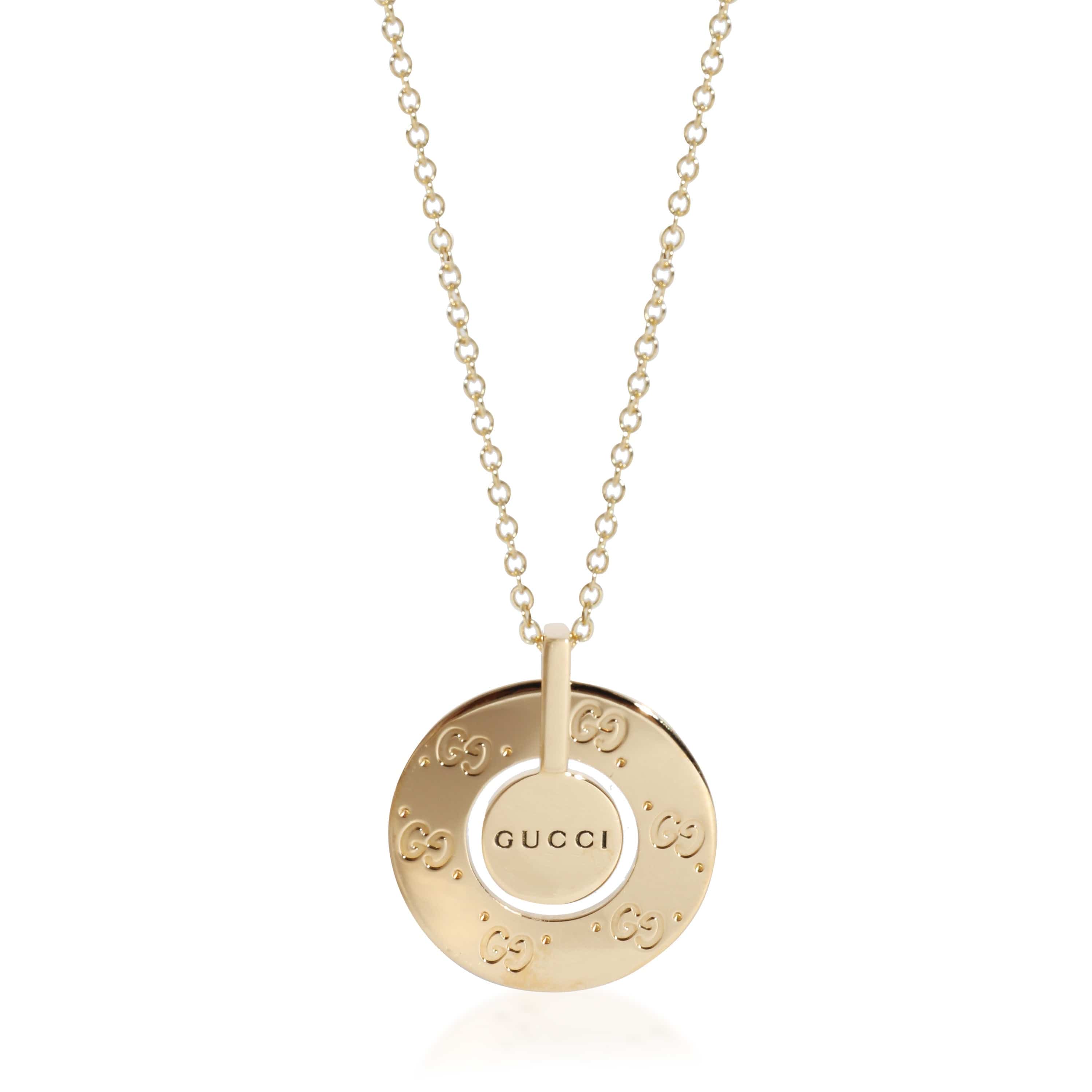 Gucci Gucci Icon Circle Pendant in 18K Yellow Gold