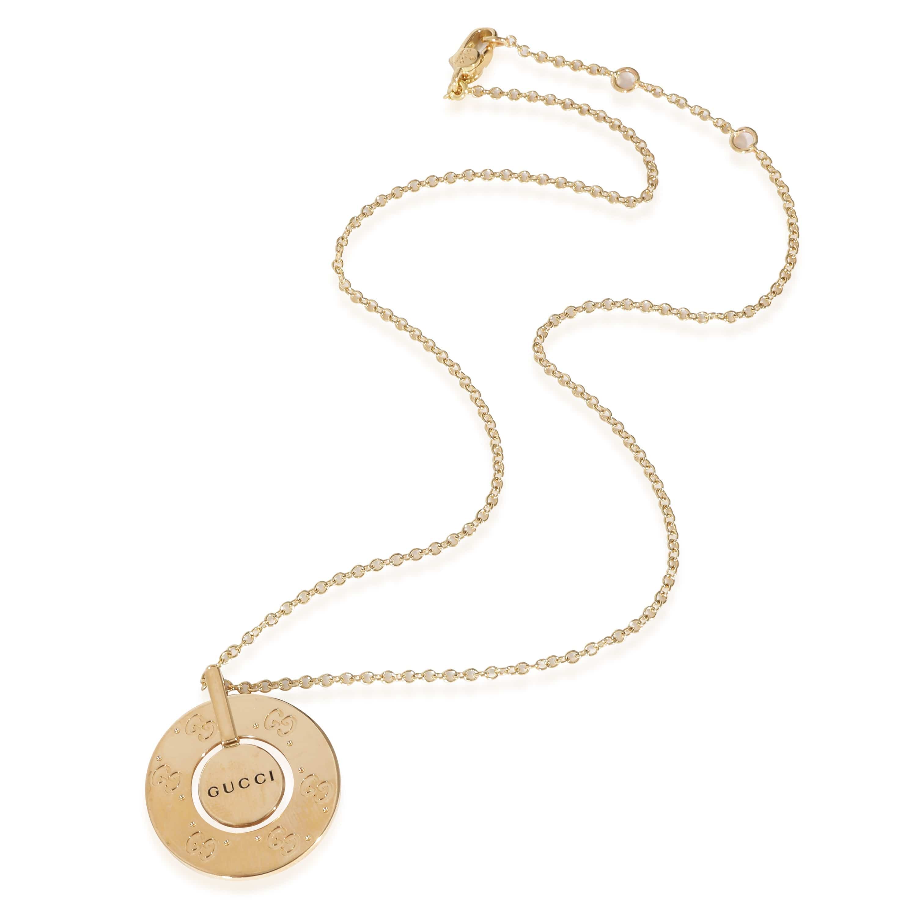 Gucci Gucci Icon Circle Pendant in 18K Yellow Gold