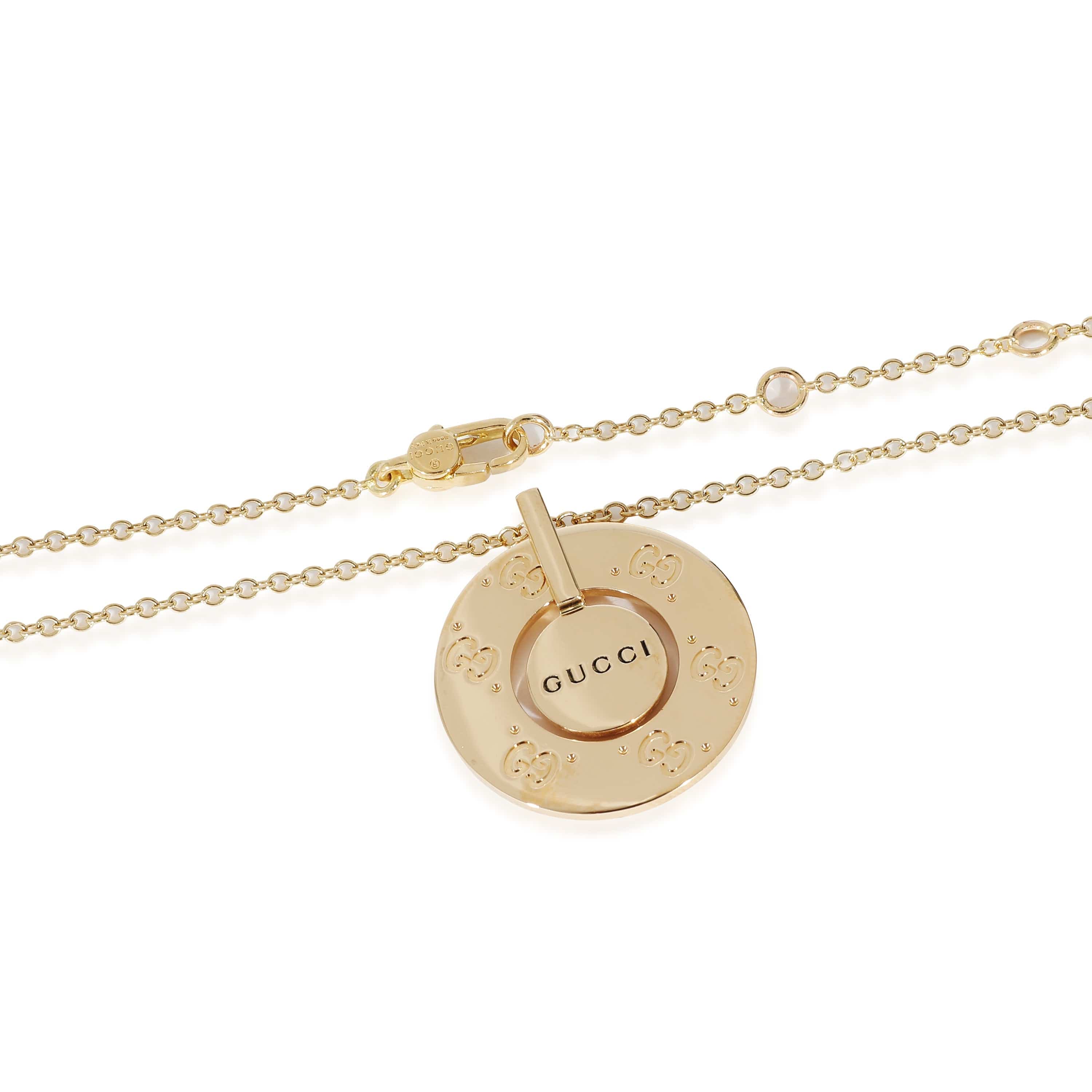 Gucci Gucci Icon Circle Pendant in 18K Yellow Gold