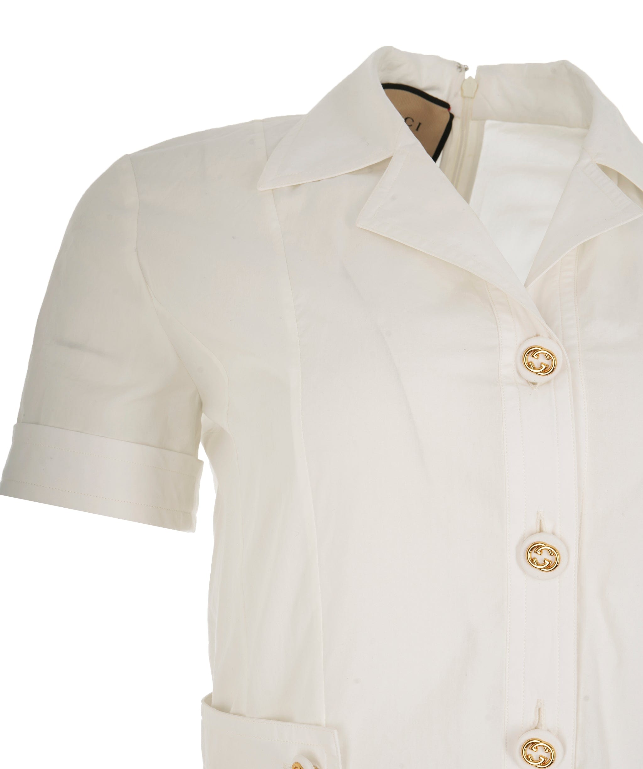 Gucci Gucci Linen GG White Maxi Dress ALL1071