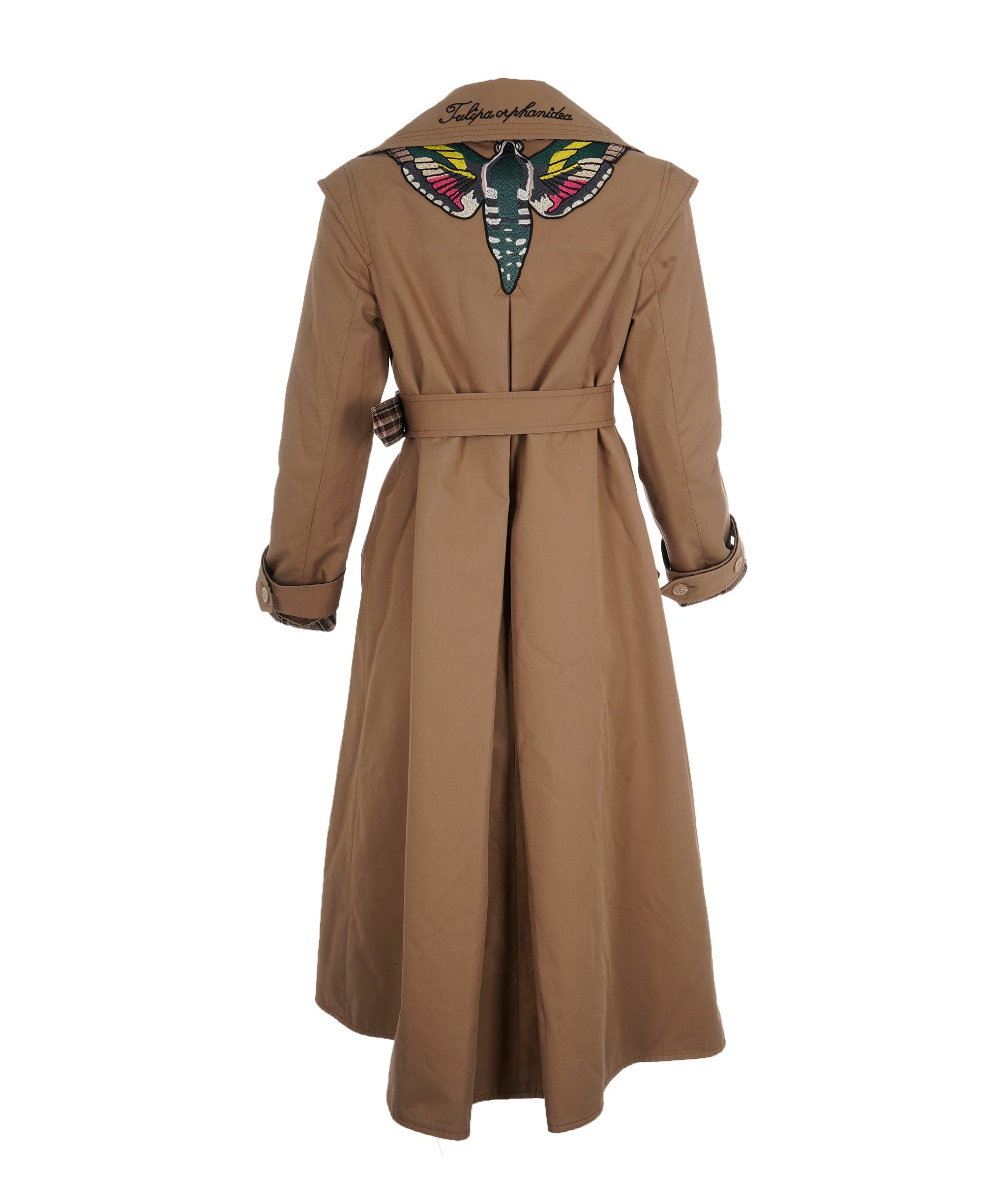 Gucci Gucci Long Dark Beige Belted Trench  ALL0578