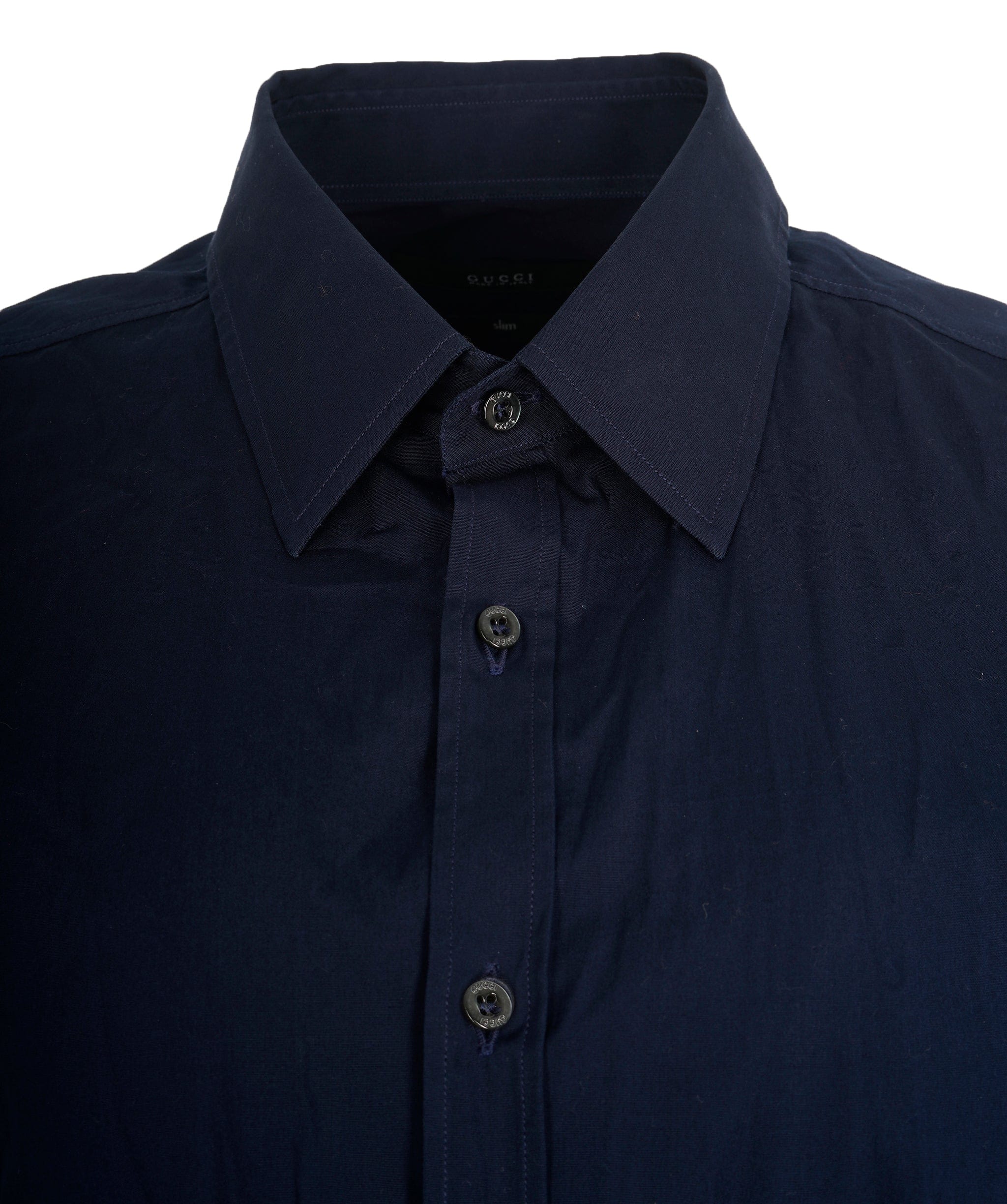 Gucci Gucci Navy Blue Shirt   AGC1652