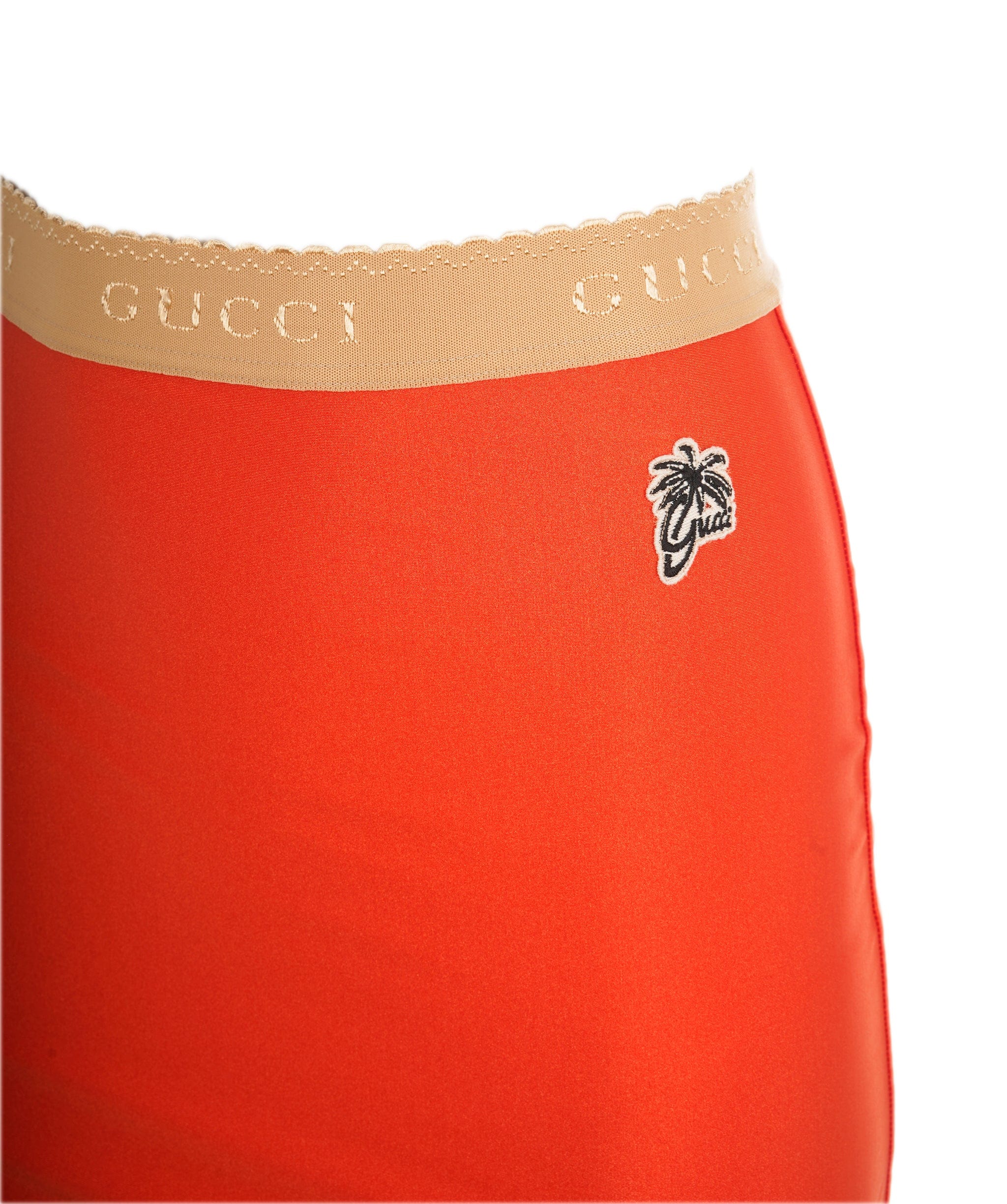 Gucci Gucci Orange Lycra Skirt  ALC1696