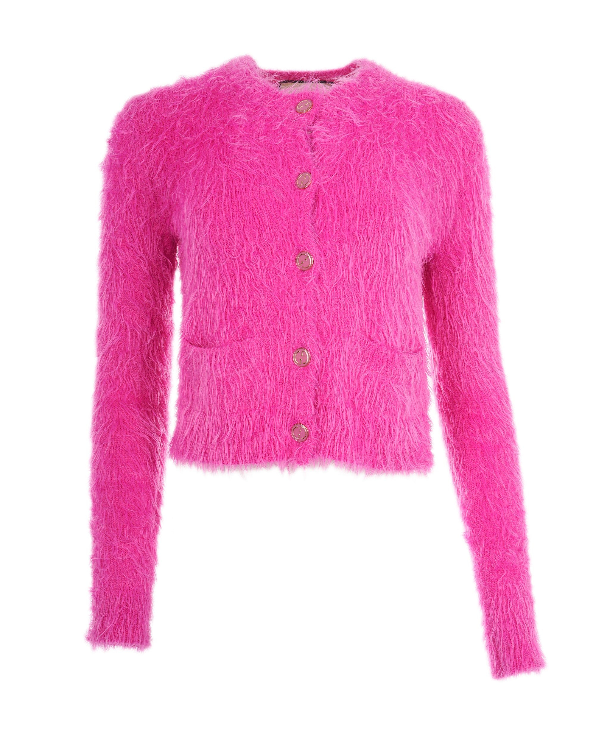 Gucci Gucci Pink Cardigan With GG Buttons  ALC1727