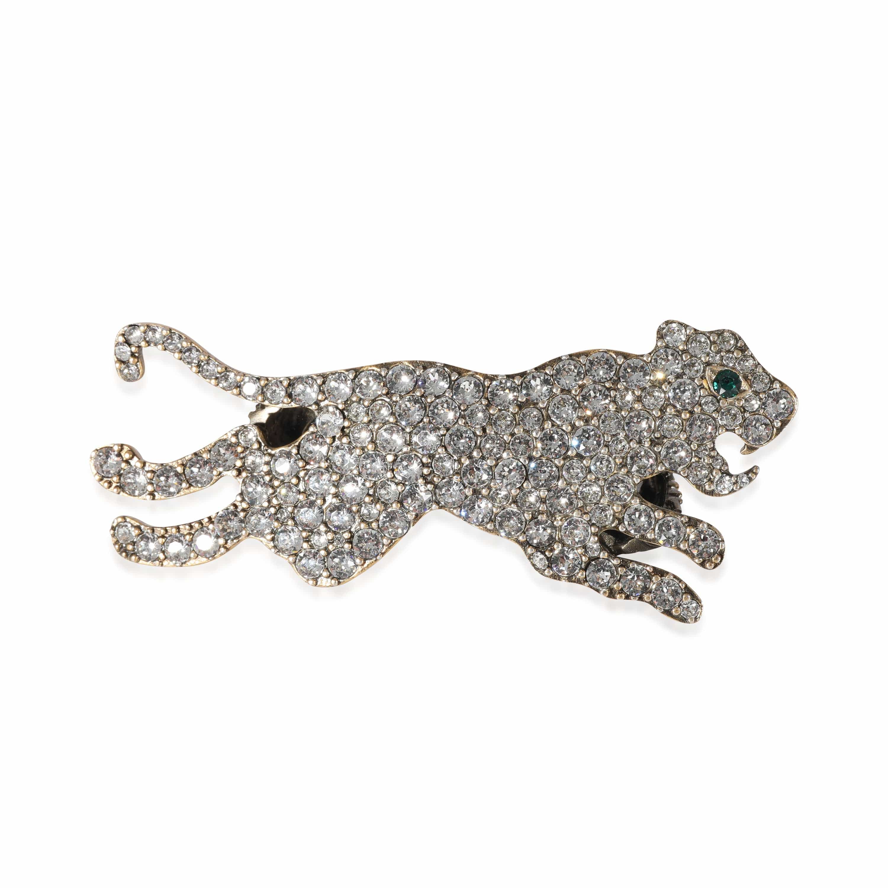 Gucci Gucci Crystal Tiger Double Finger Ring