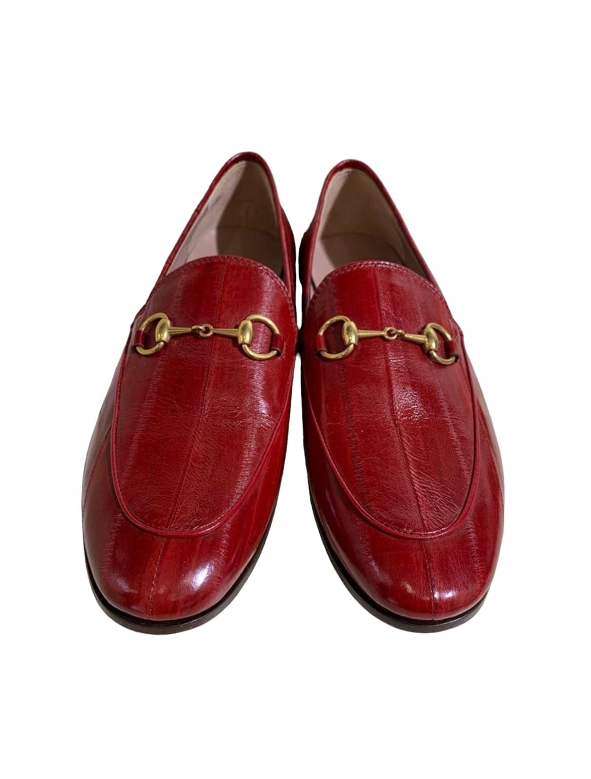 Gucci Gucci Red Jordan Leather Loafers - 37