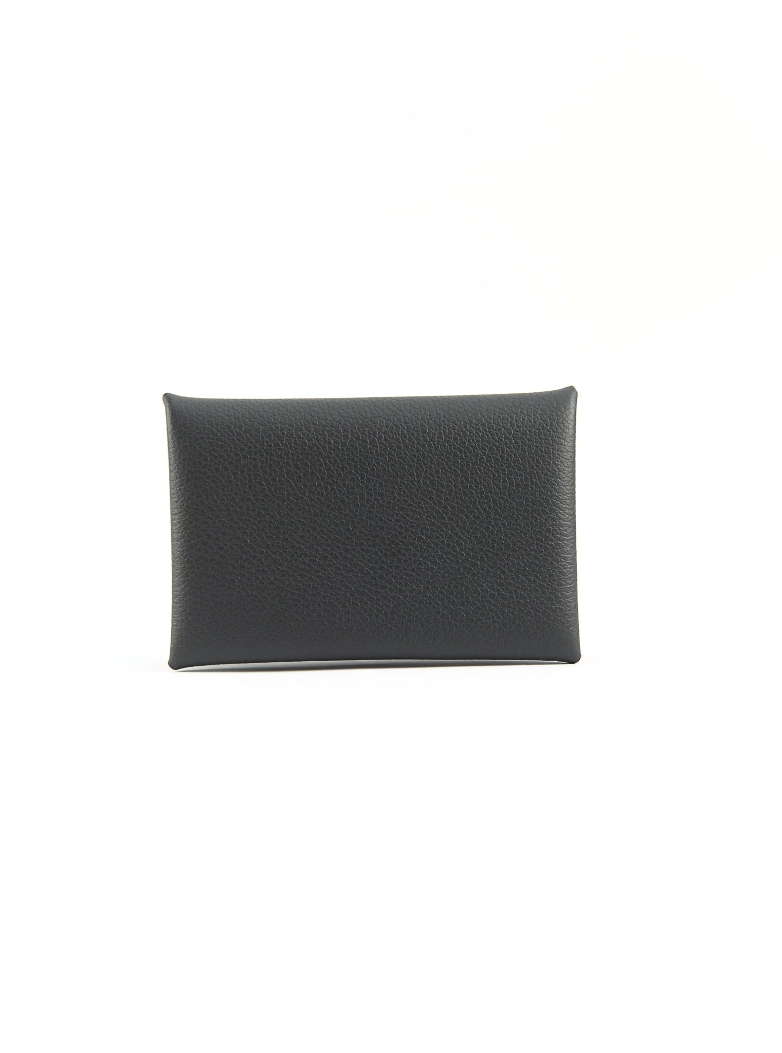 Hemrès HERMÈS CALVI CARD HOLDER BLACK Evercolour Leather