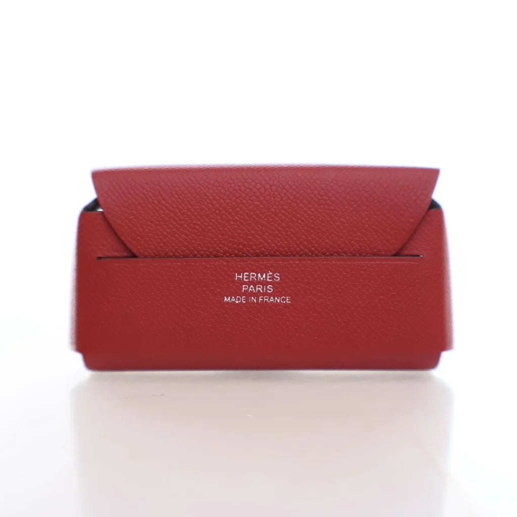 Hermes Rouge Epsom Lipstick Case