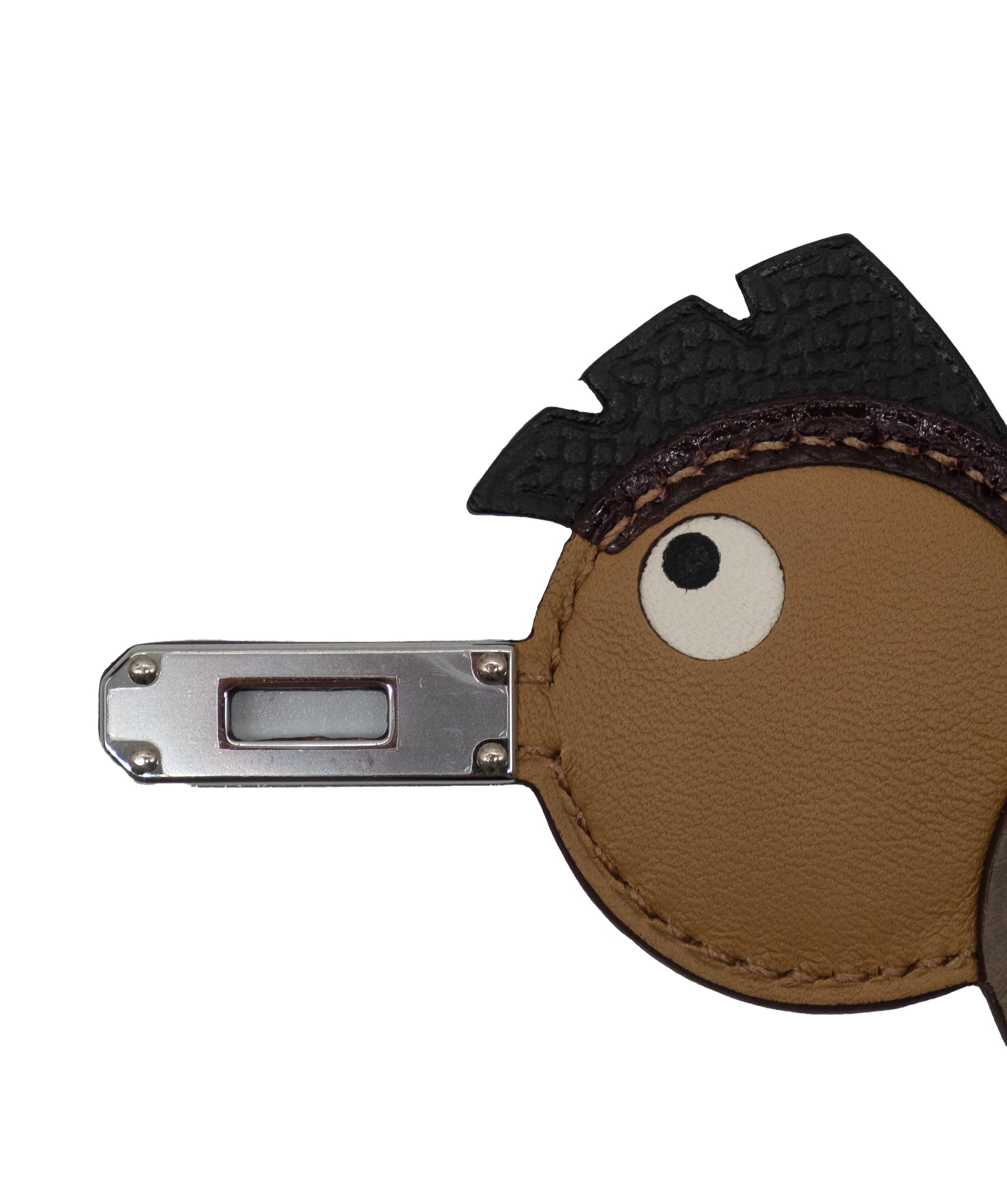 Hermès Hermes Bird Charm Etain/Biscuit/Black RJC3068