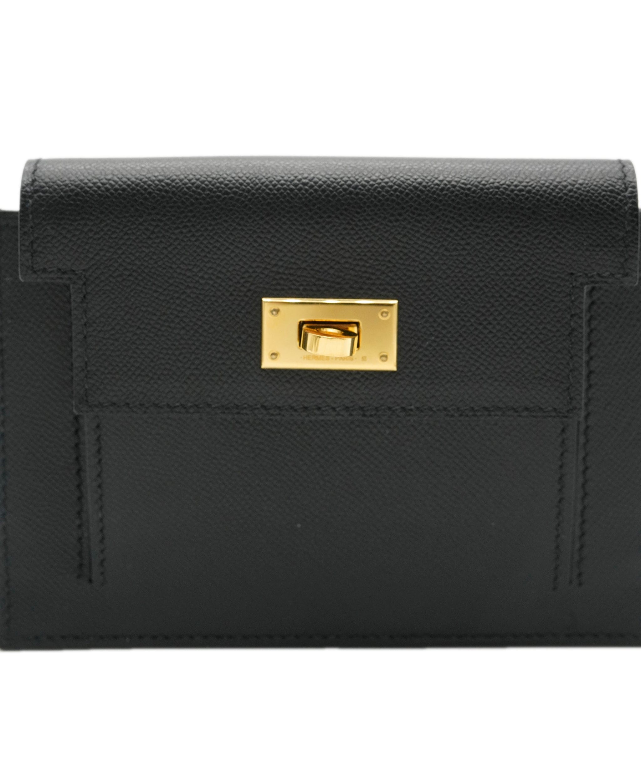 Hermès Hermès Black Epsom Kelly Pocket Compact Wallet ABC0512