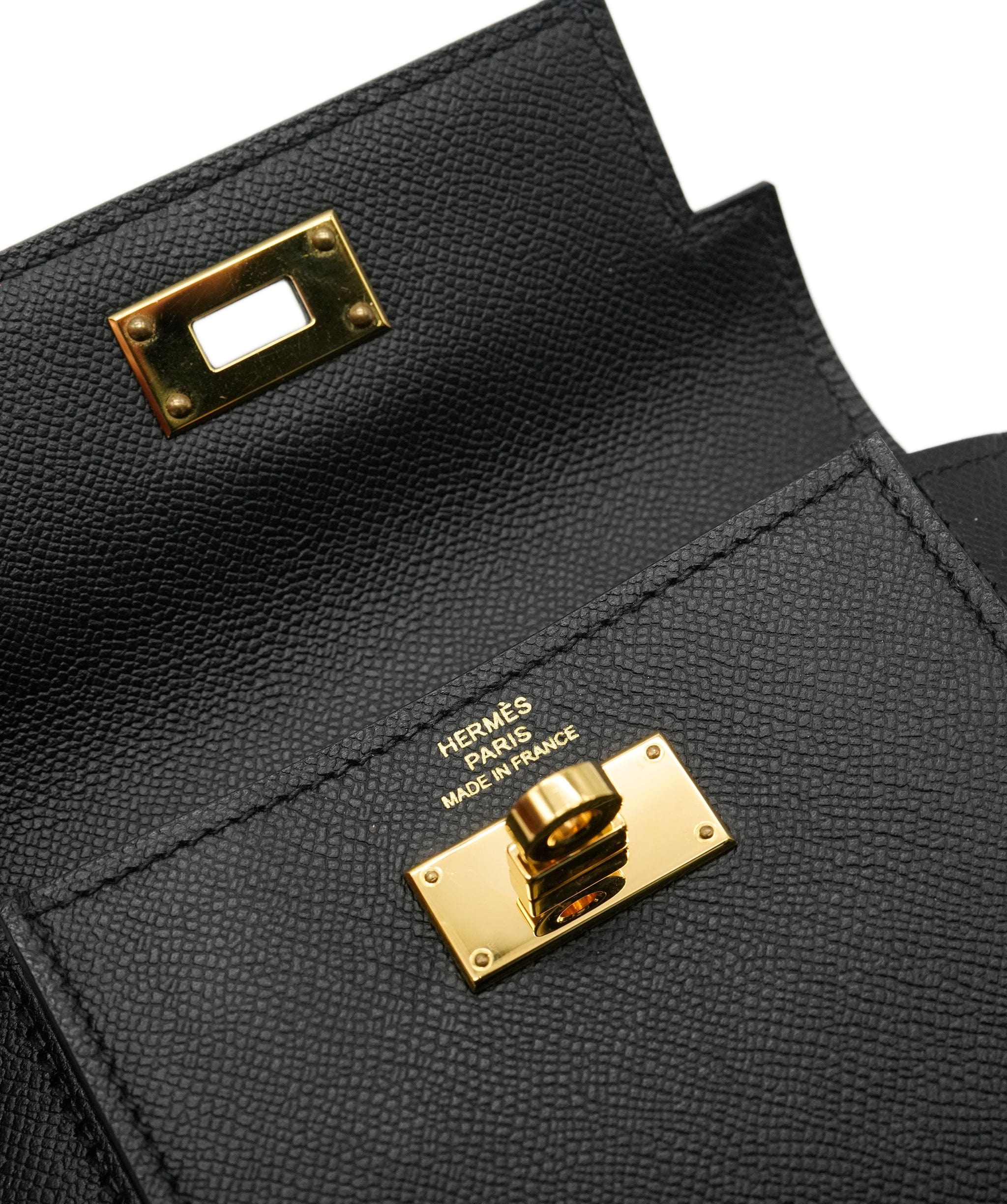 Hermès Hermès Black Epsom Kelly Pocket Compact Wallet ABC0512