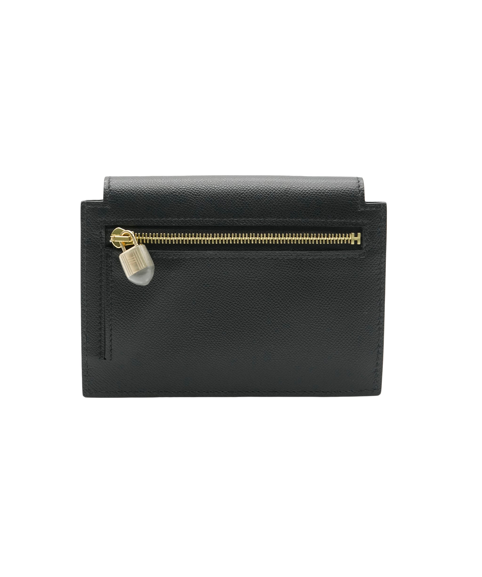 Hermès Hermès Black Epsom Kelly Pocket Compact Wallet ABC0512