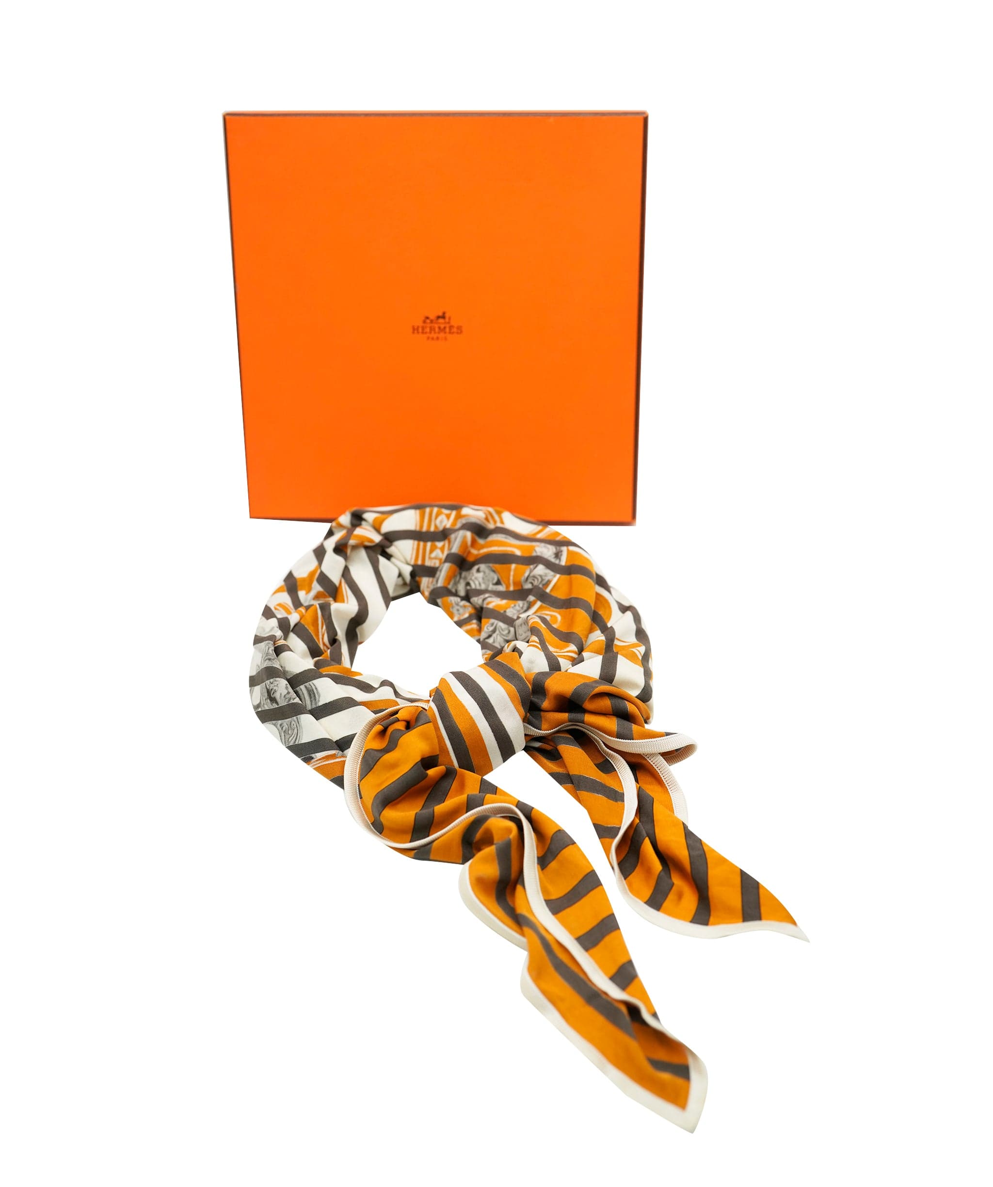 Hermès Hermes brides de gala forever stripe 90 scarf  ABL0014