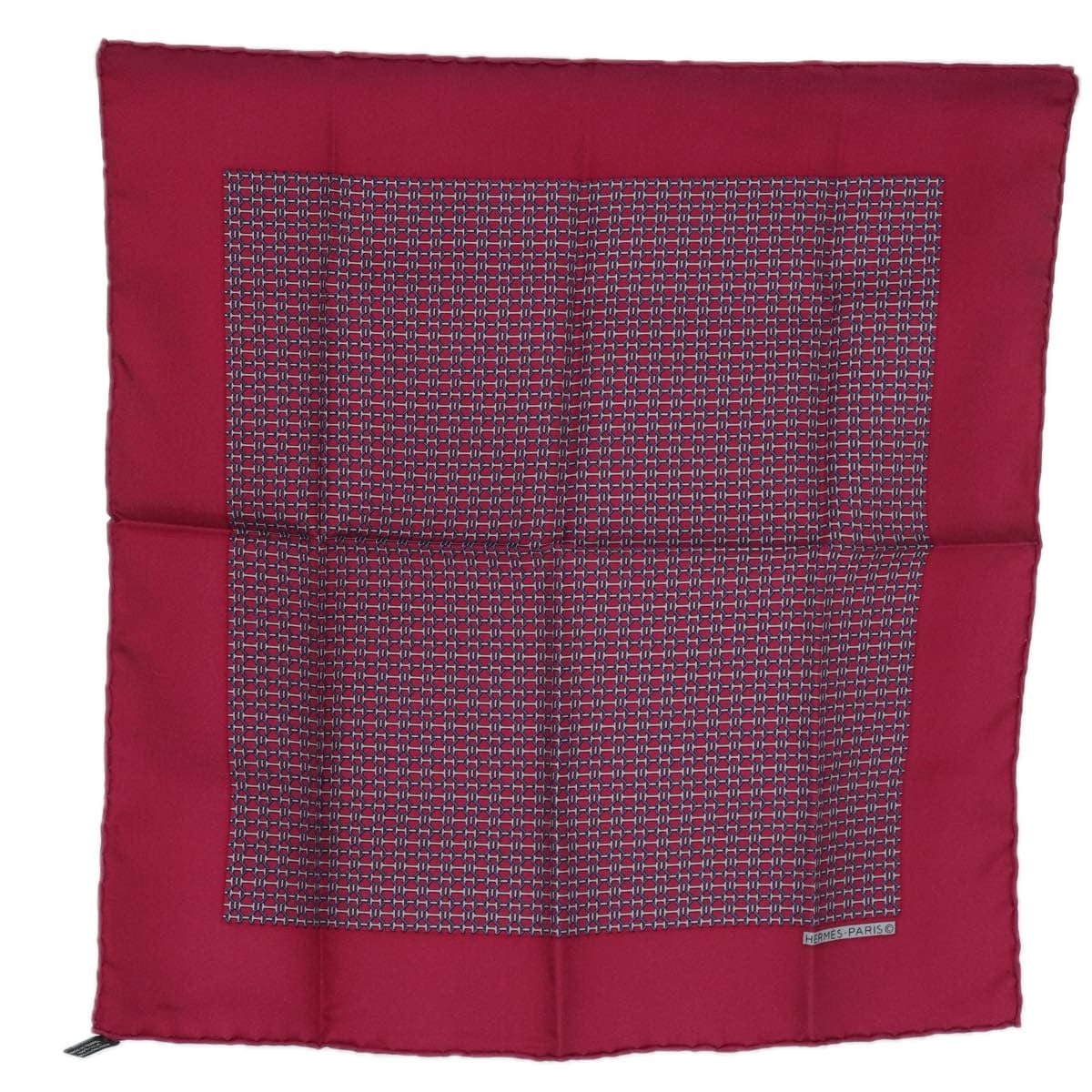 Hermès HERMES Carre 40 Scarf Silk Red Auth ac3033 DXBS0682