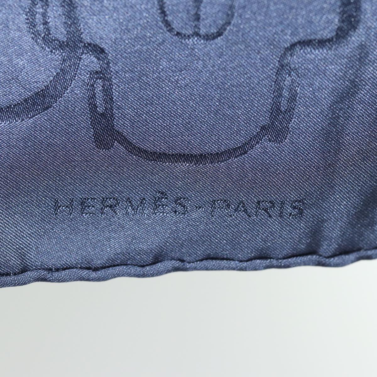 Hermès HERMES Carre 45 Scarf MUSEE Silk Navy Auth hk1479 DXBS0675