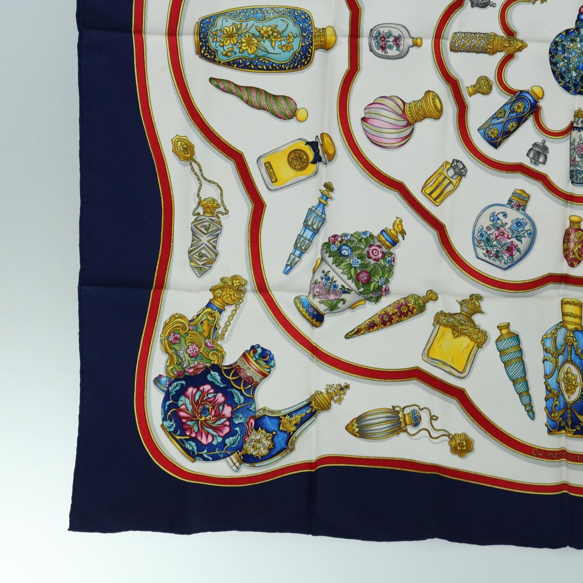 Hermès HERMES Carre 90 Pourvu qu'on ait l'ivresse Scarf Silk Navy Auth bs10408 DXBS0621