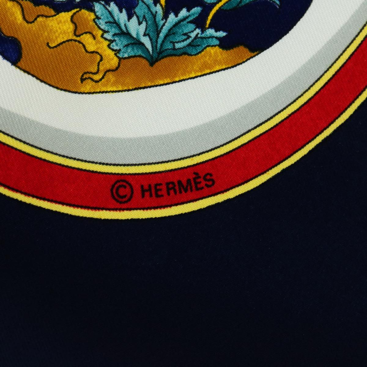 Hermès HERMES Carre 90 Pourvu qu'on ait l'ivresse Scarf Silk Navy Auth bs10408 DXBS0621